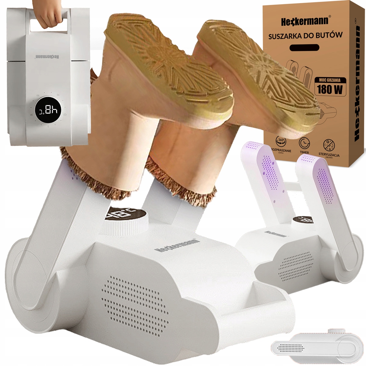 Sušička Na Boty, Oblečení, Rukavice, Čepice, Odvlhčovač, Dezinfekce Uv 180 W