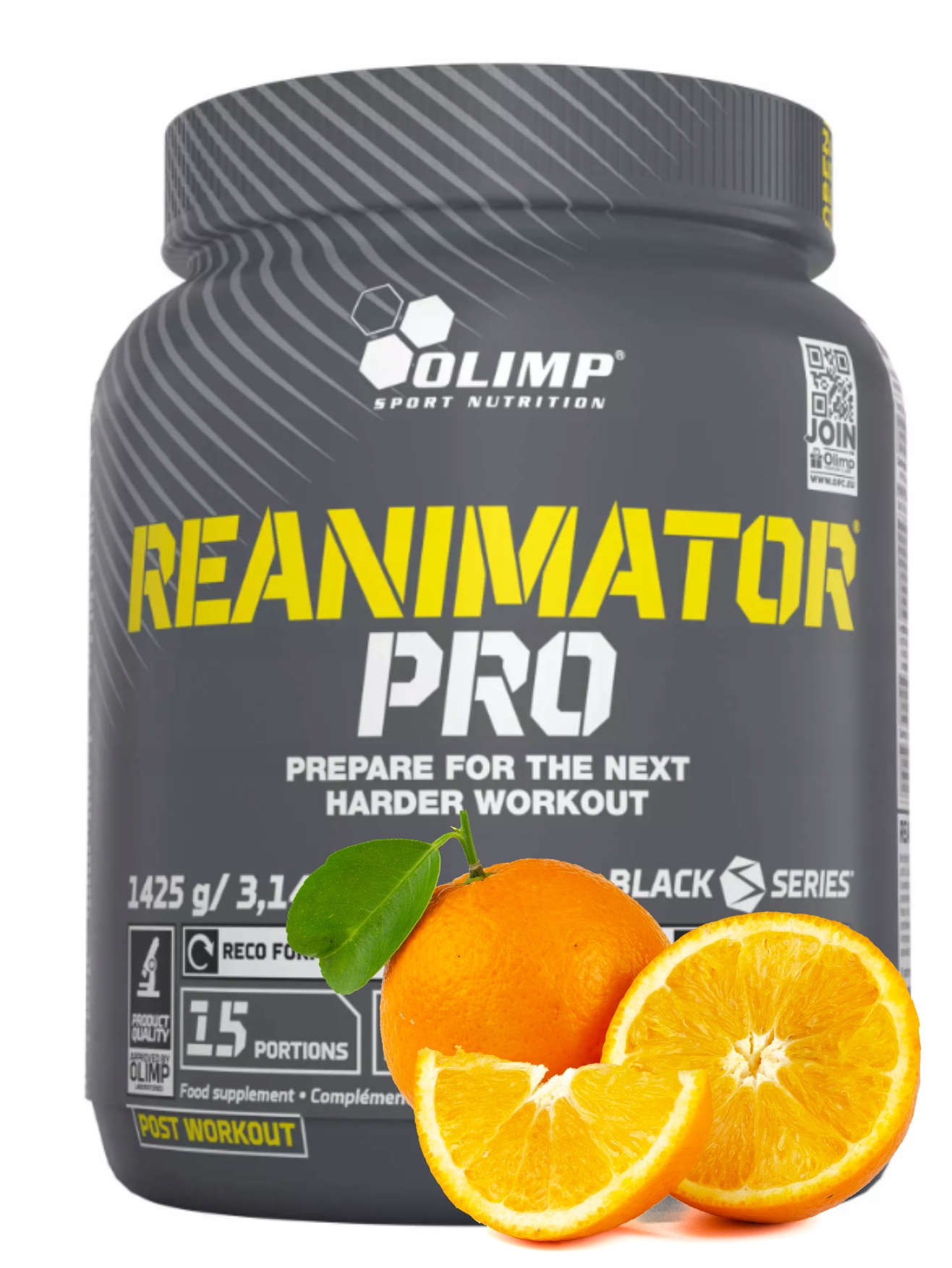 Olimp Reanimator Pro 1425 g Pomeranč Doplněk Stravy Potréninková regenerace