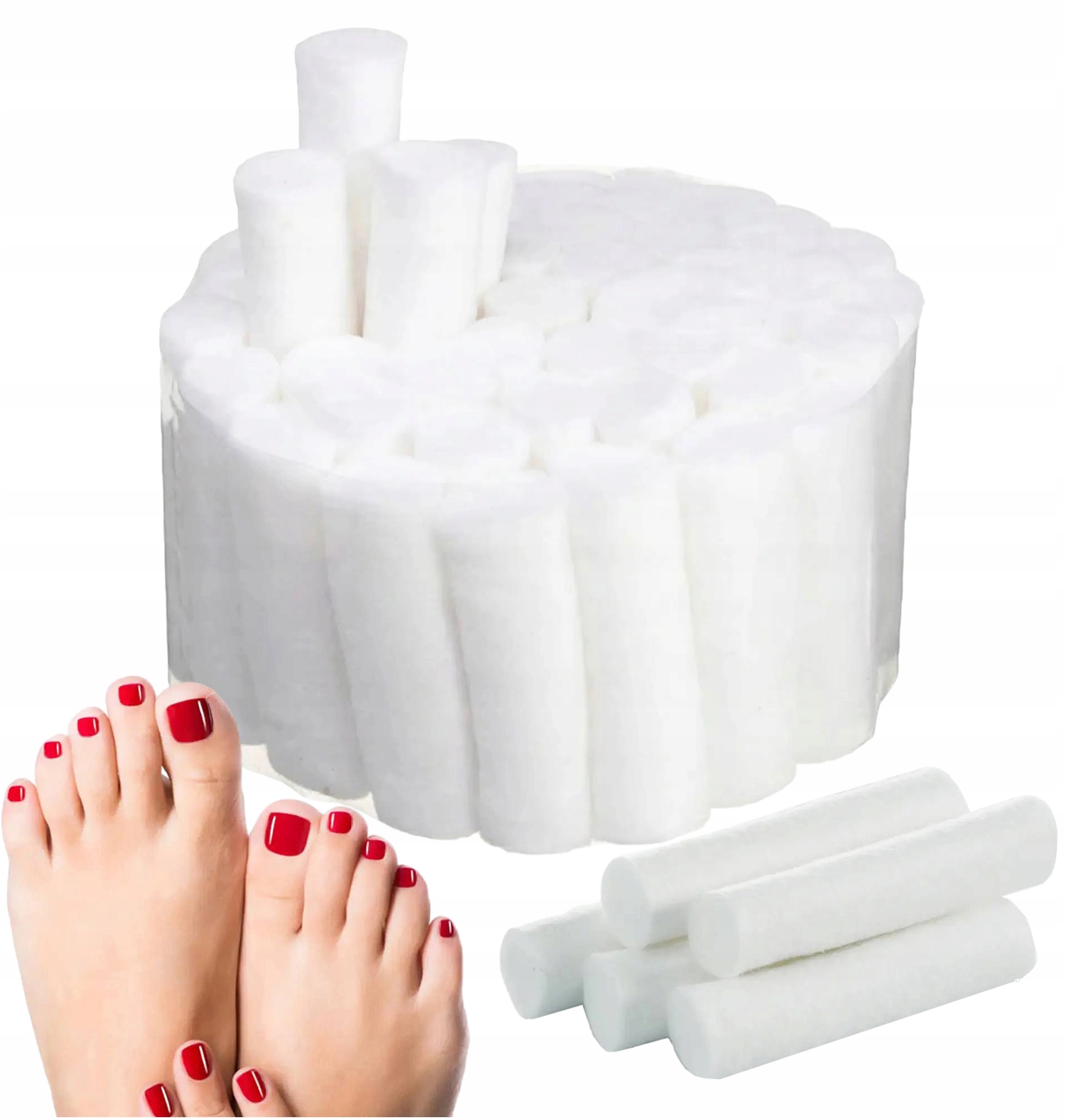 WAŁKI SEPARATORY CELULOZOWE PEDICURE WAŁECZKI 50 SZT.