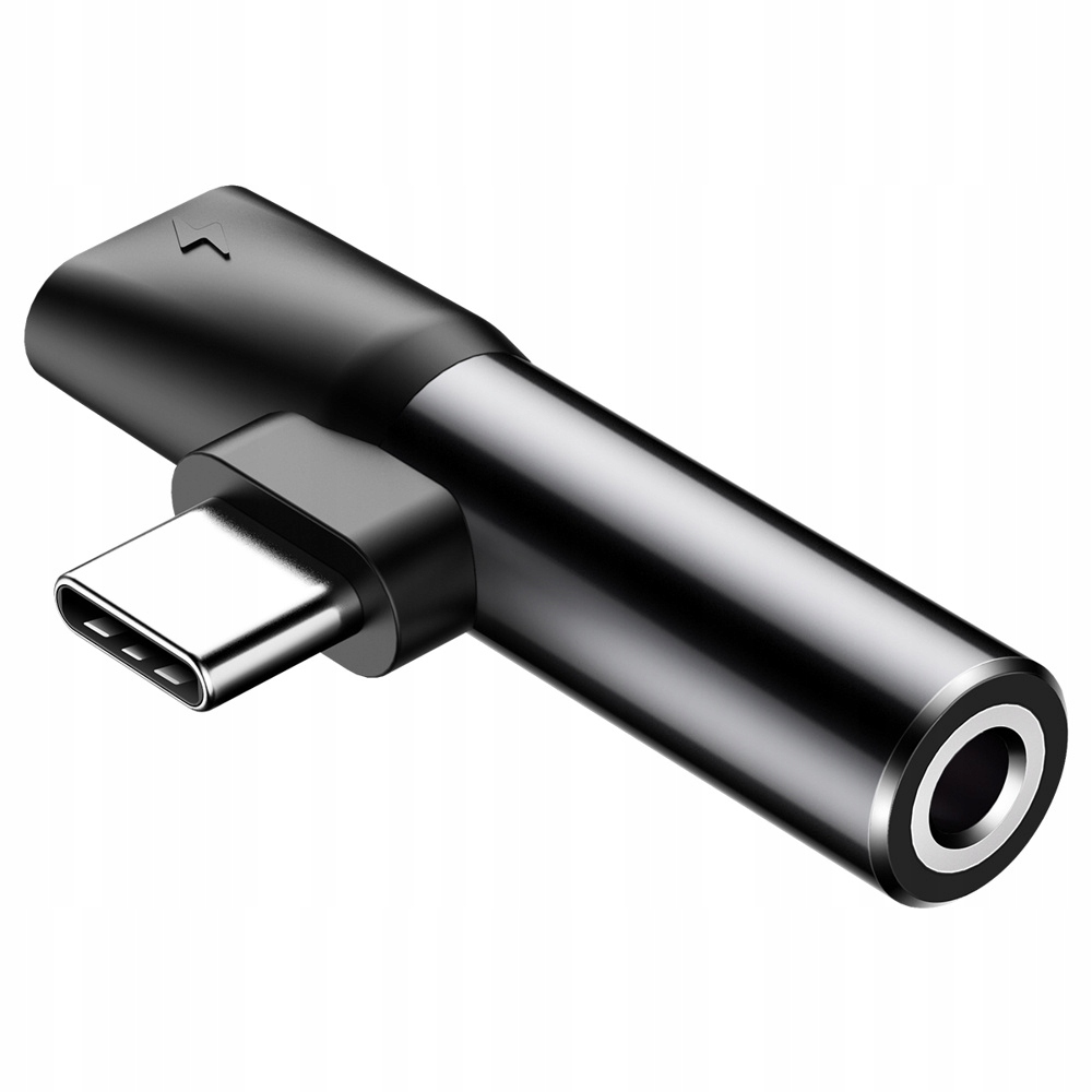 Baseus L41 adapter przejściówka z Usb-c na port Usb-c gniazdo słuchawkowe