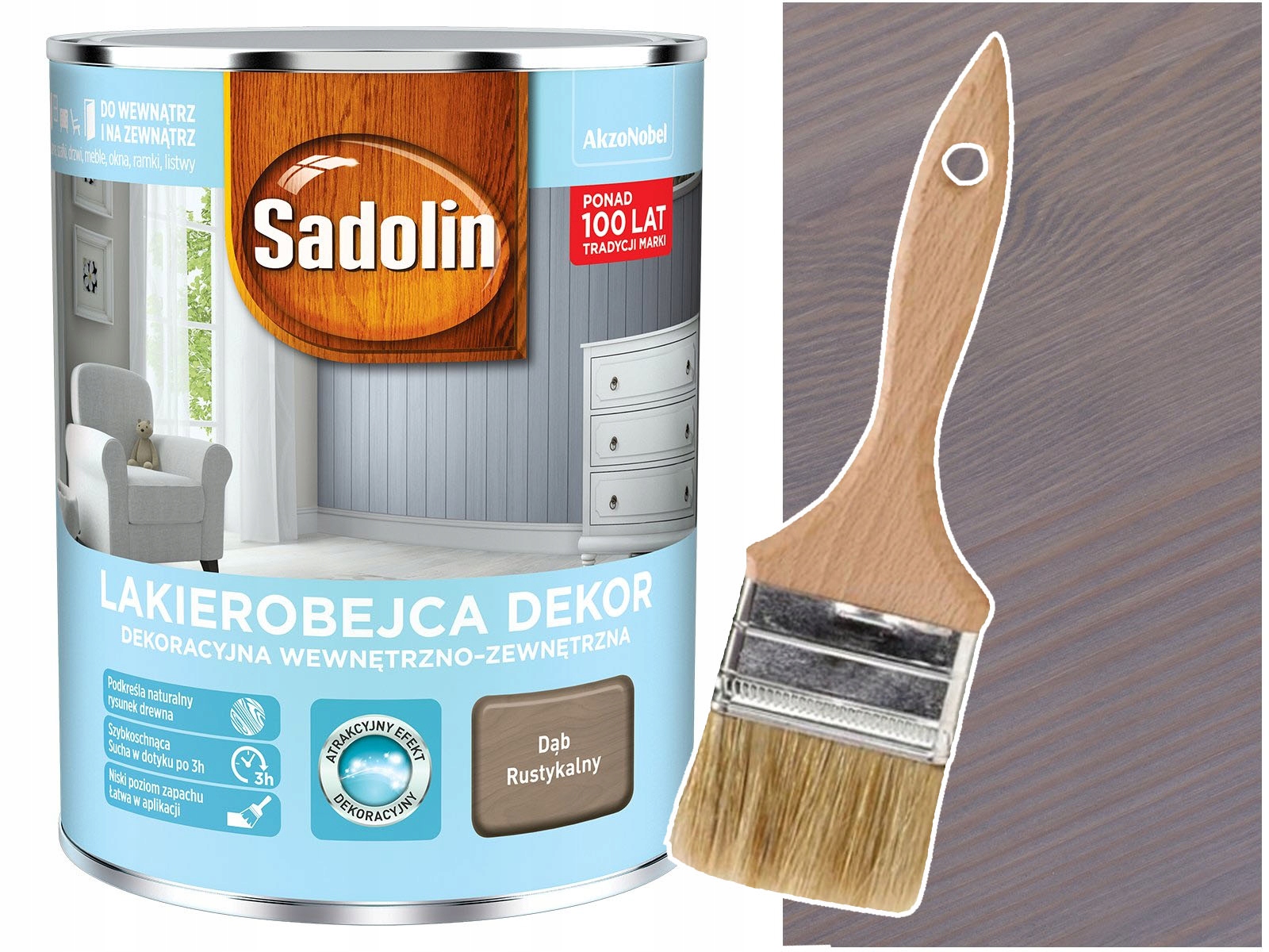 

Sadolin Lakierobejca Dekor Dąb Rustykalny 1L