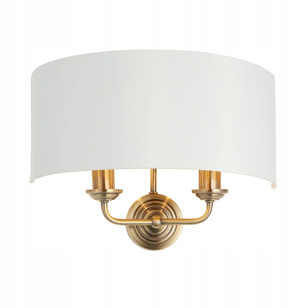 Endon Nástenná lampa antická biela 2xE14 40W