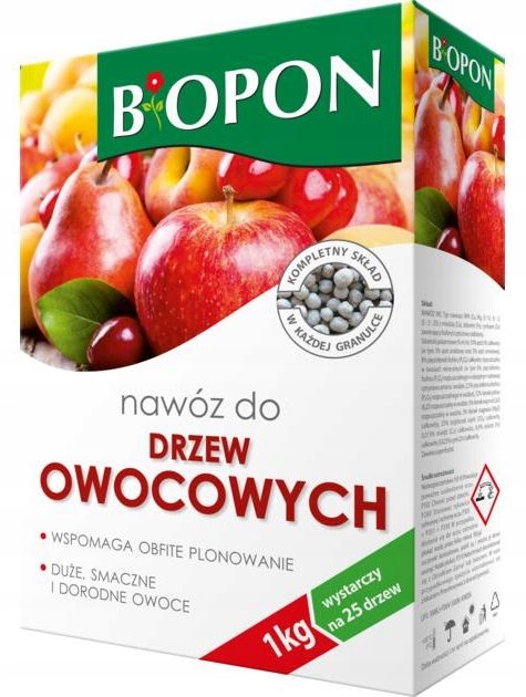 

Nawóz wieloskładnikowy Biopon granulat 1 kg 1 l