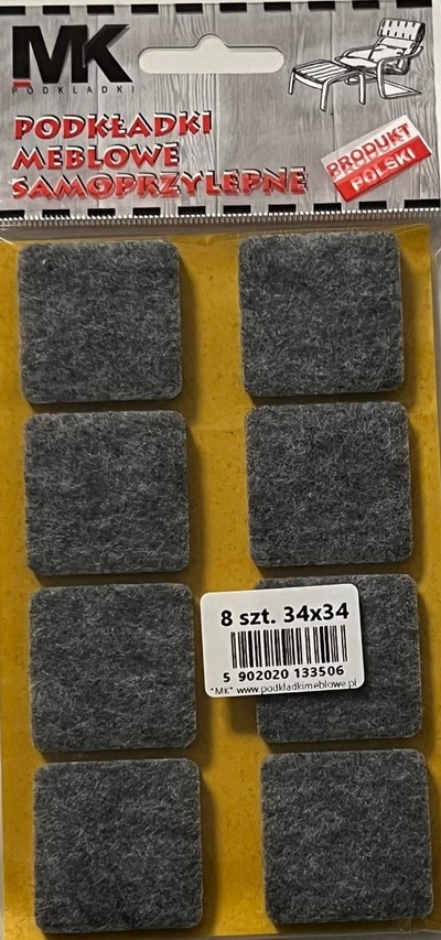 

Podkładki Filcowe Pod Meble Krzesła Stół 34X34