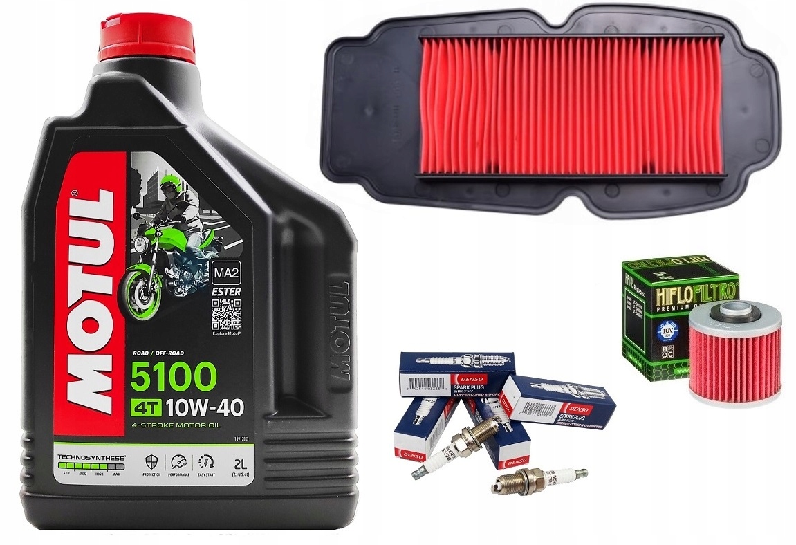 HONDA xl_125 VARADERO ZESTAW OLEJ MOTUL + FILTR OLEJU POWIETRZA ŚWIECE
