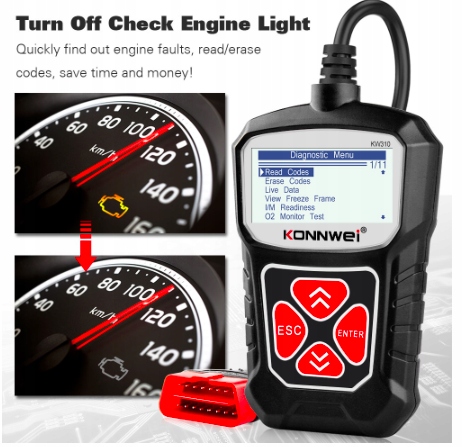 Komputer DIAGNOSTYCZNY Skaner Do Auta OBD 2 II, WSZYSTKIE FUNKCJE ! Kod producenta 132531