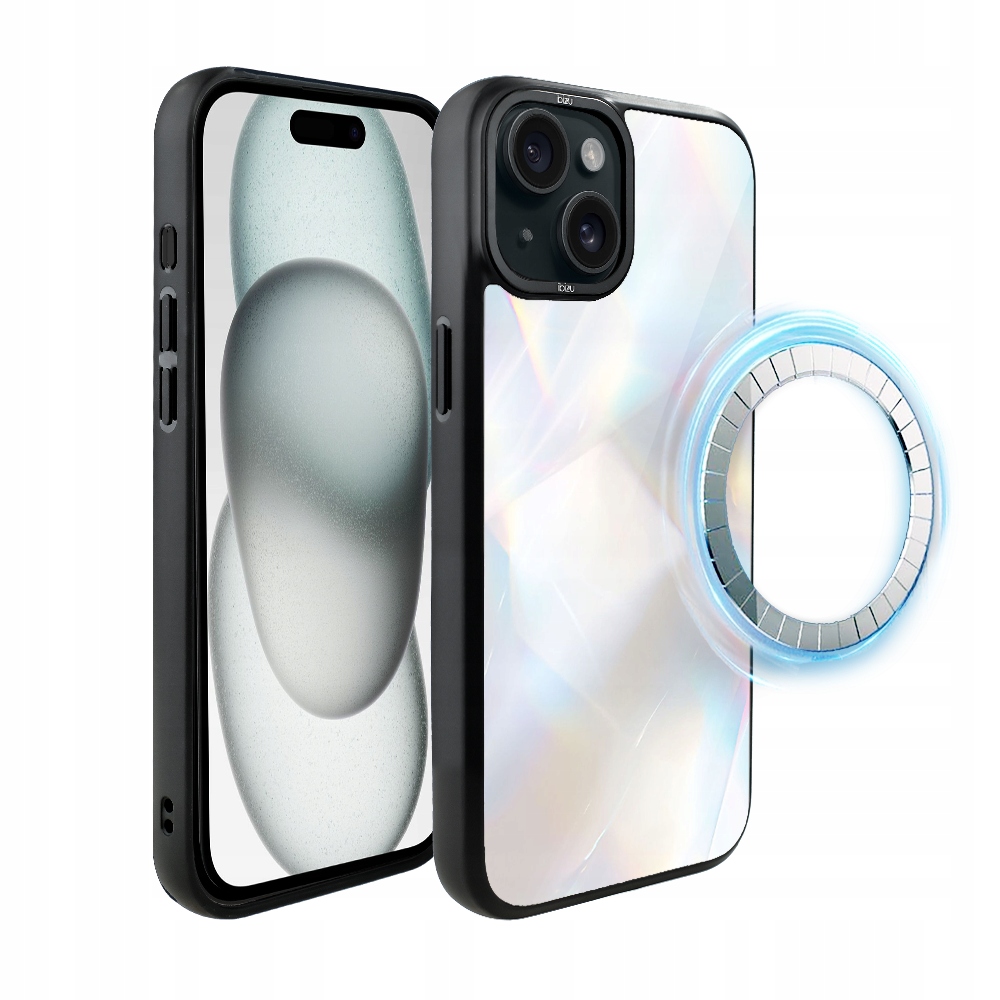 Pouzdro pro iPhone 15 Plus Ibizu DropGuard Matt s MagSafe a opálovým diamantem