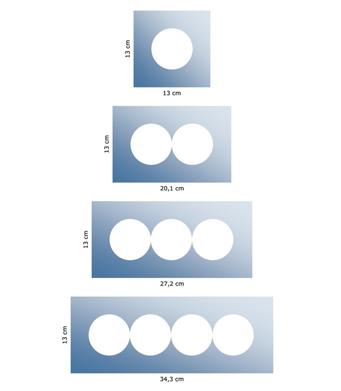 Szklana osłona ramka pod włącznik kontakt pojedyncza - Czarna Rodzaj pojedyncza
