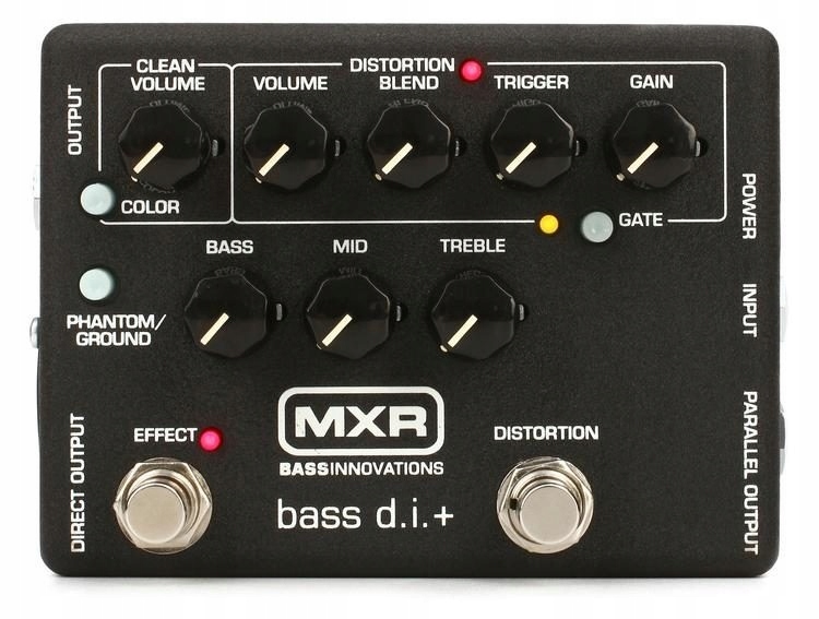 Mxr M80 Bass DI Plus Dibox Basový Efekt Distortion