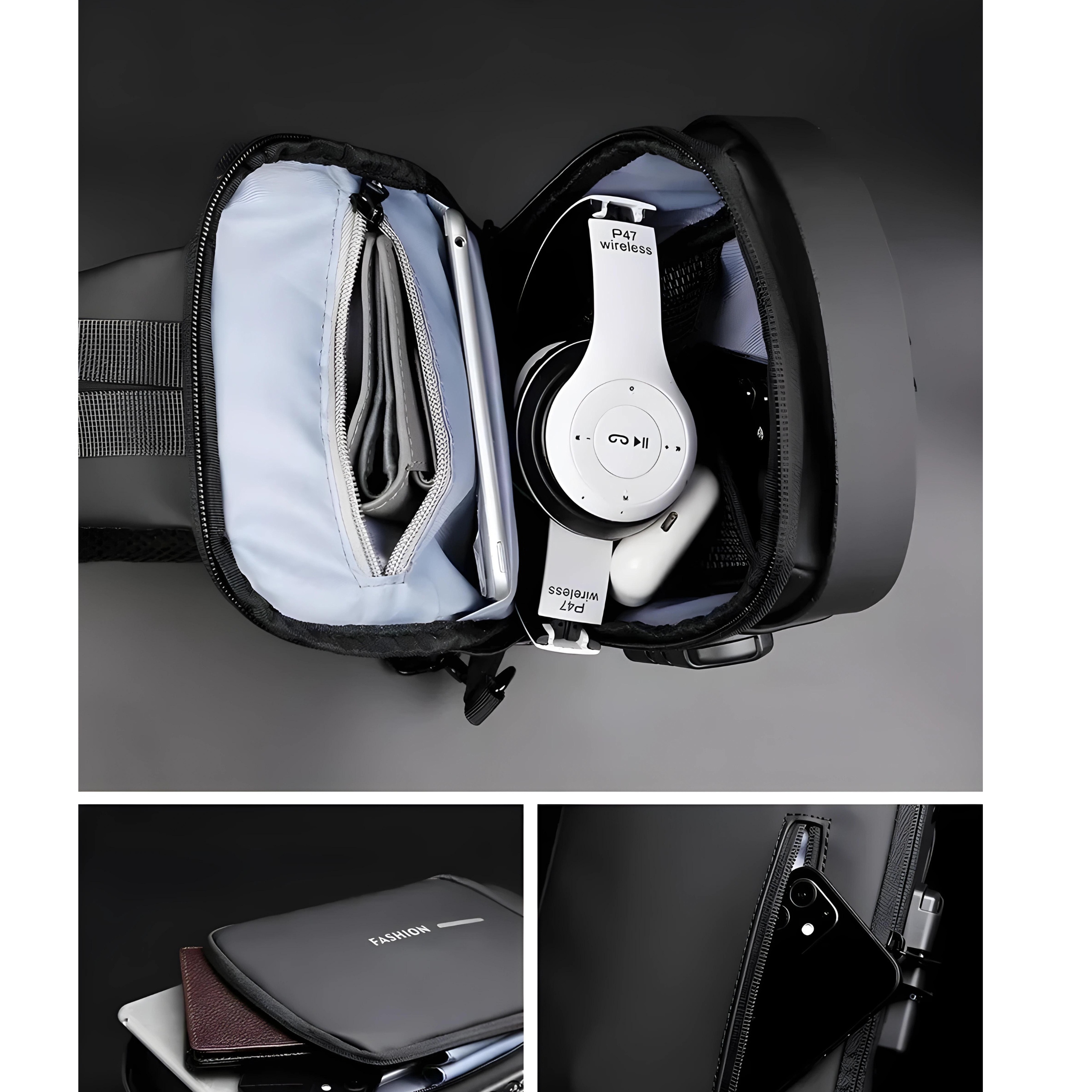 SASZETKA TORBA NA RAMIĘ MĘSKA NERKA PLECAK BOX WYJŚCIE NA USB EAN (GTIN) 5906321732505