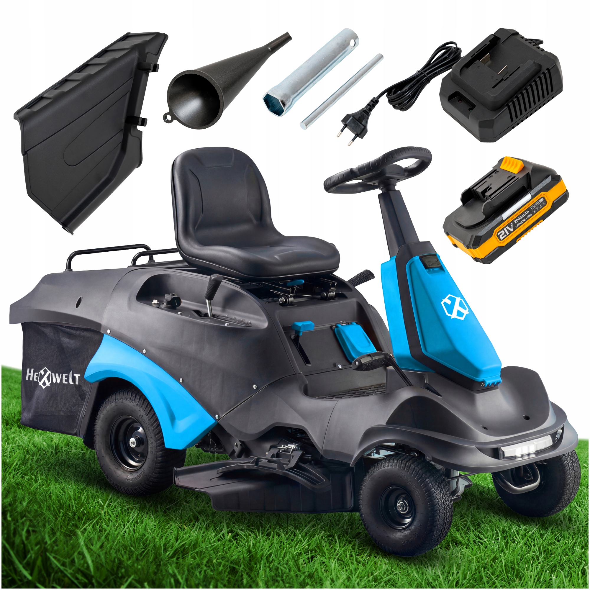 Zahradní Traktor Sekačka Loncin 224cc Koš 150L Benzínový 66cm Raider