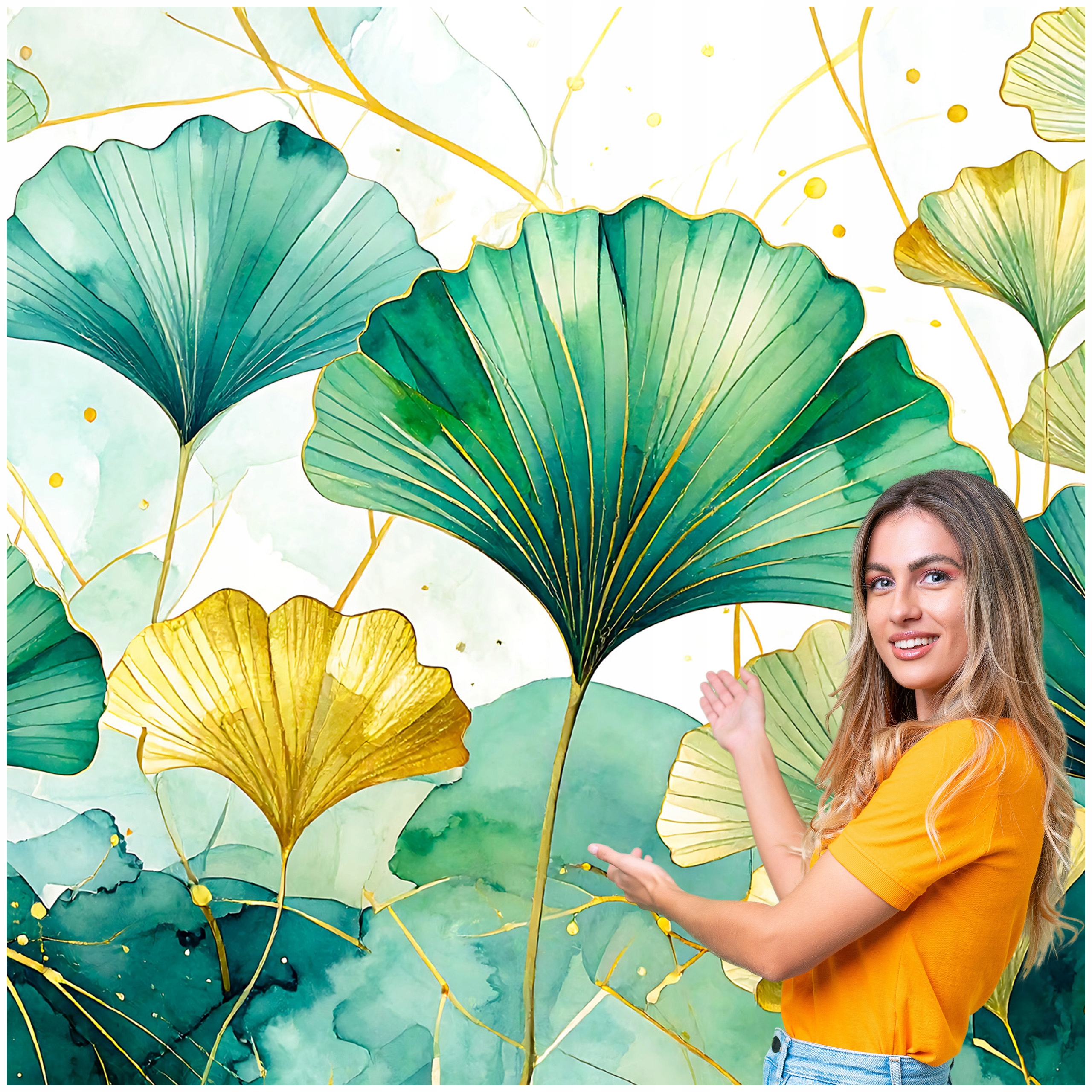 Fototapeta Salón Spálňa Ginkgo biloba Listy Príroda Boho 490x280 MLN10W