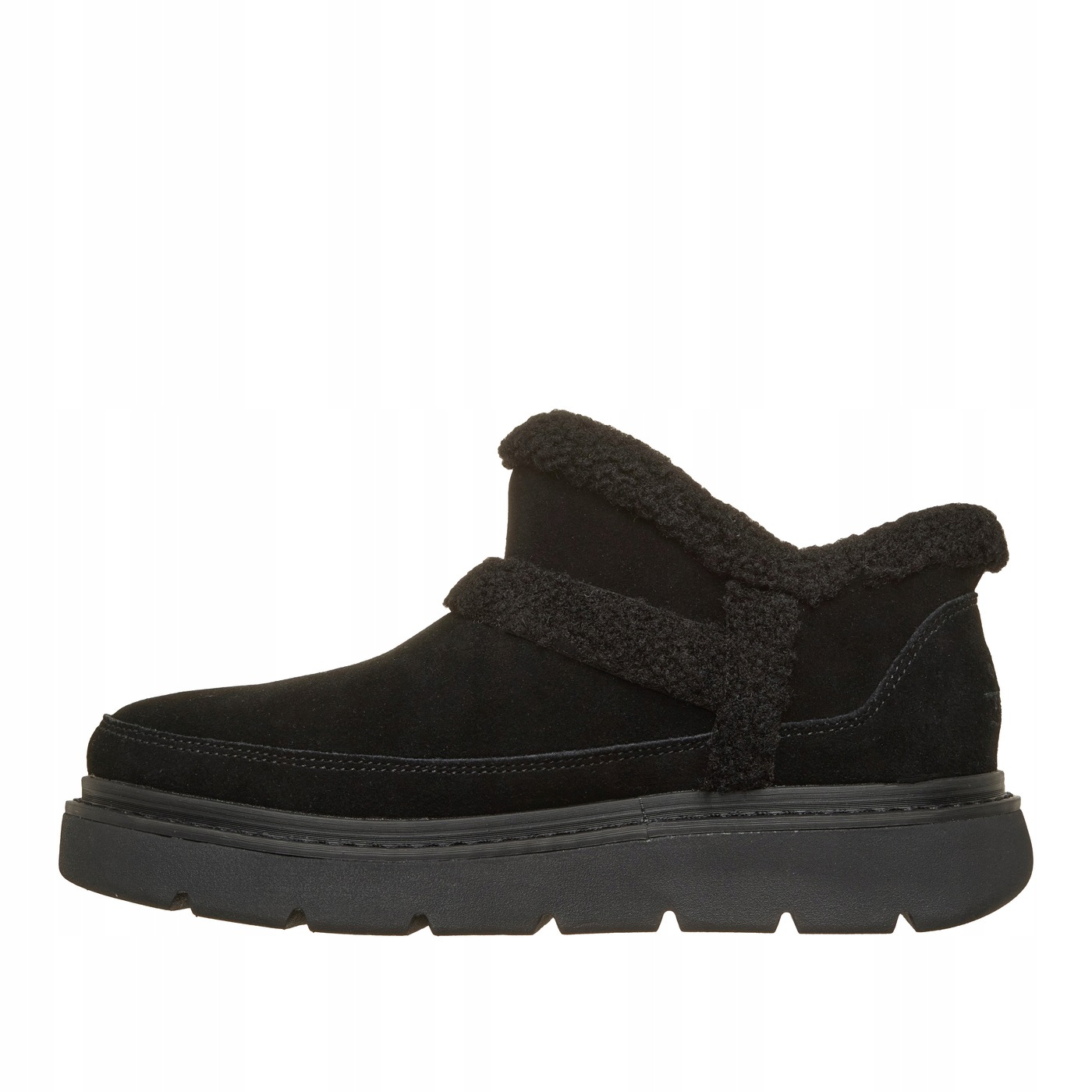 Keepsakes Lite Winter Snug Skechers Černé nazouvací eko kůže 41