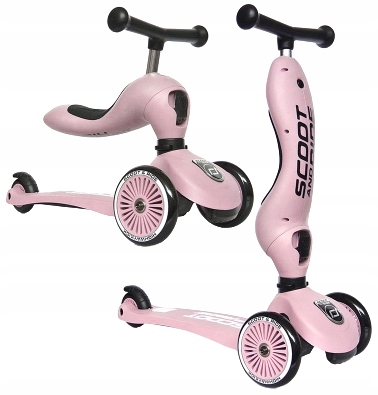 

Scootandride Hulajnoga Highwaykick1 2w1 Rose