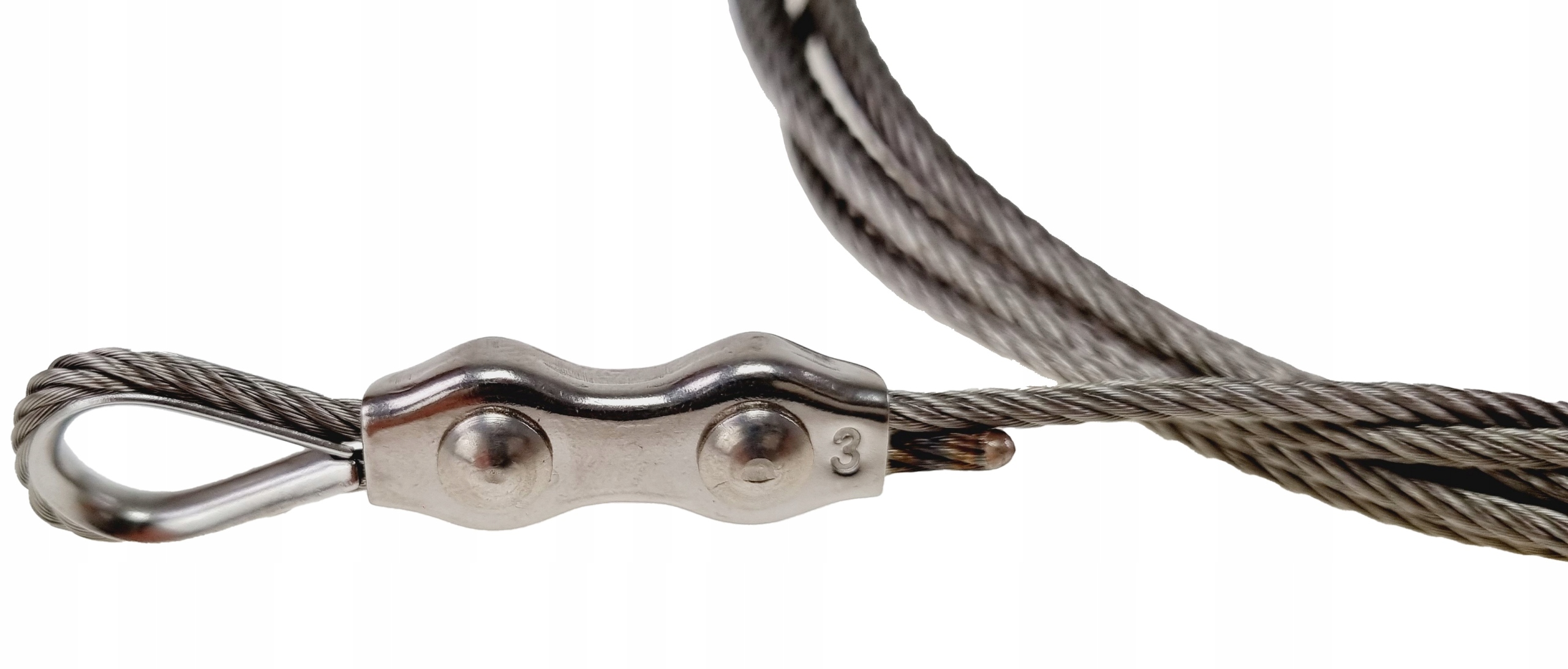 Linka 300cm Łańcuch 3x60cm do grilla rusztu trójnogu nierdzewny komplet