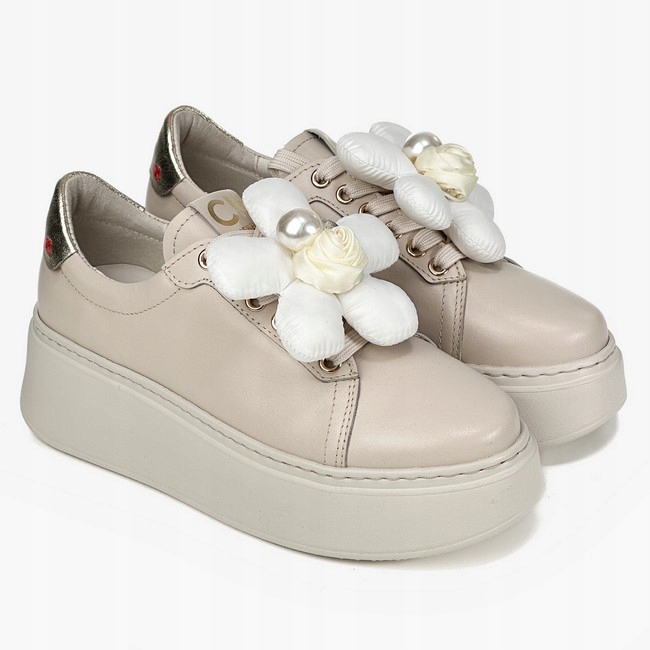 Dámské tenisky CheBello 4366 Kožené polobotky 40 Sportovní boty