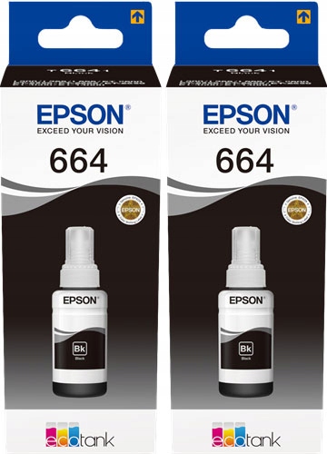 

Zestaw Dwóch tuszy Epson 664 T6641 70ml