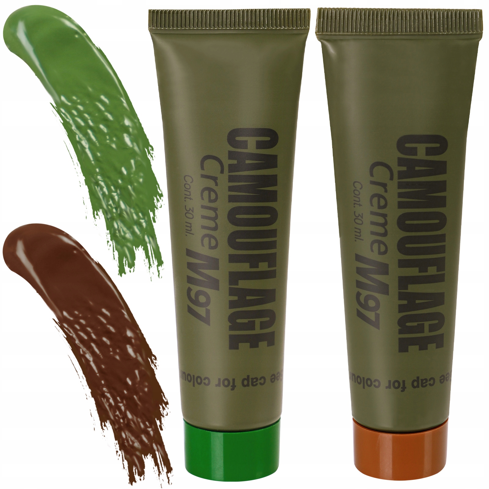 Farba maskująca twarz ciało kamuflaż Kemex Nato 30 ml zestaw olive brąz