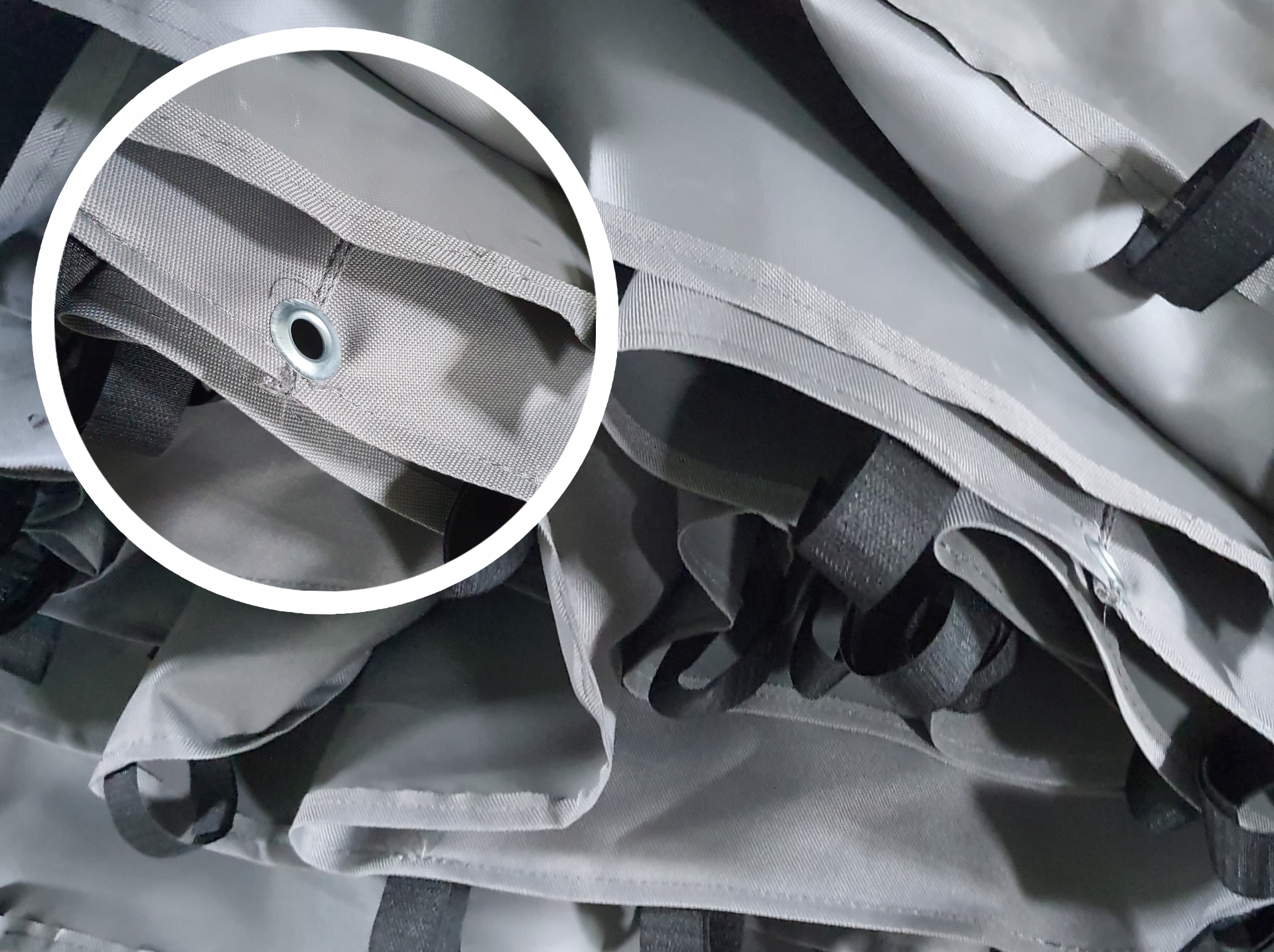 Poszycie wodoodporne do pawilonu ogrodowego OBI BRAGA 350 CM STALOWY Kolor odcienie szarości srebrny