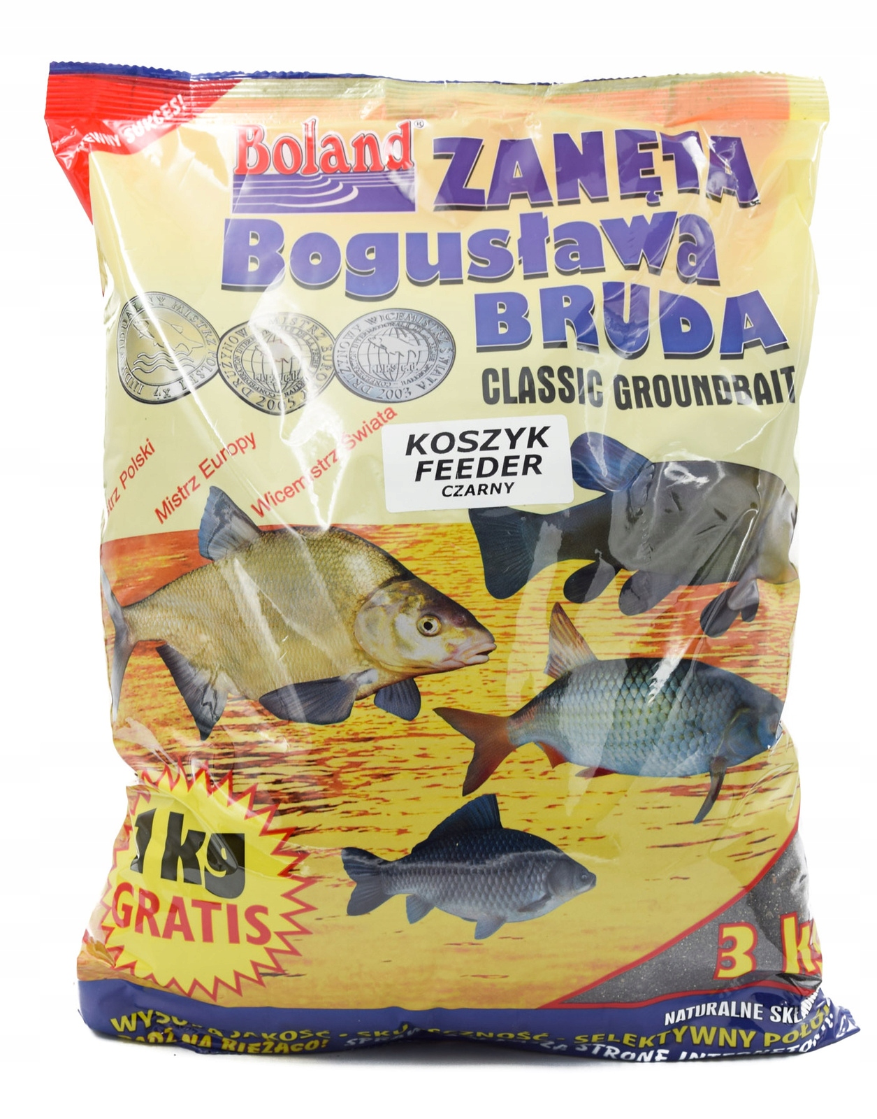 Zanęta Boland 3kg Koszyk Feeder Czarny