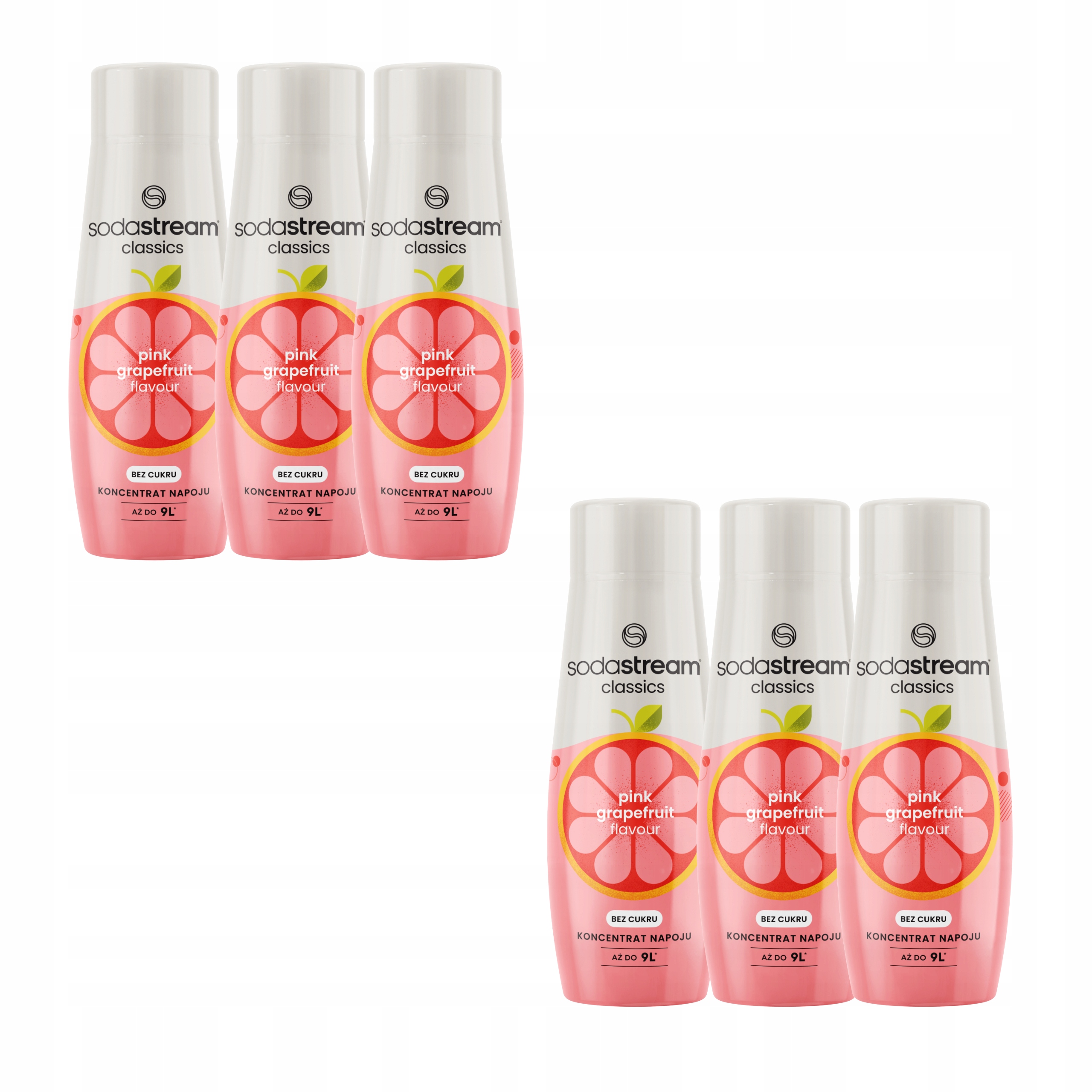 Levně Grapefruitový sirup Grapefruit SodaStream bez cukru do saturátoru 440 ml x6