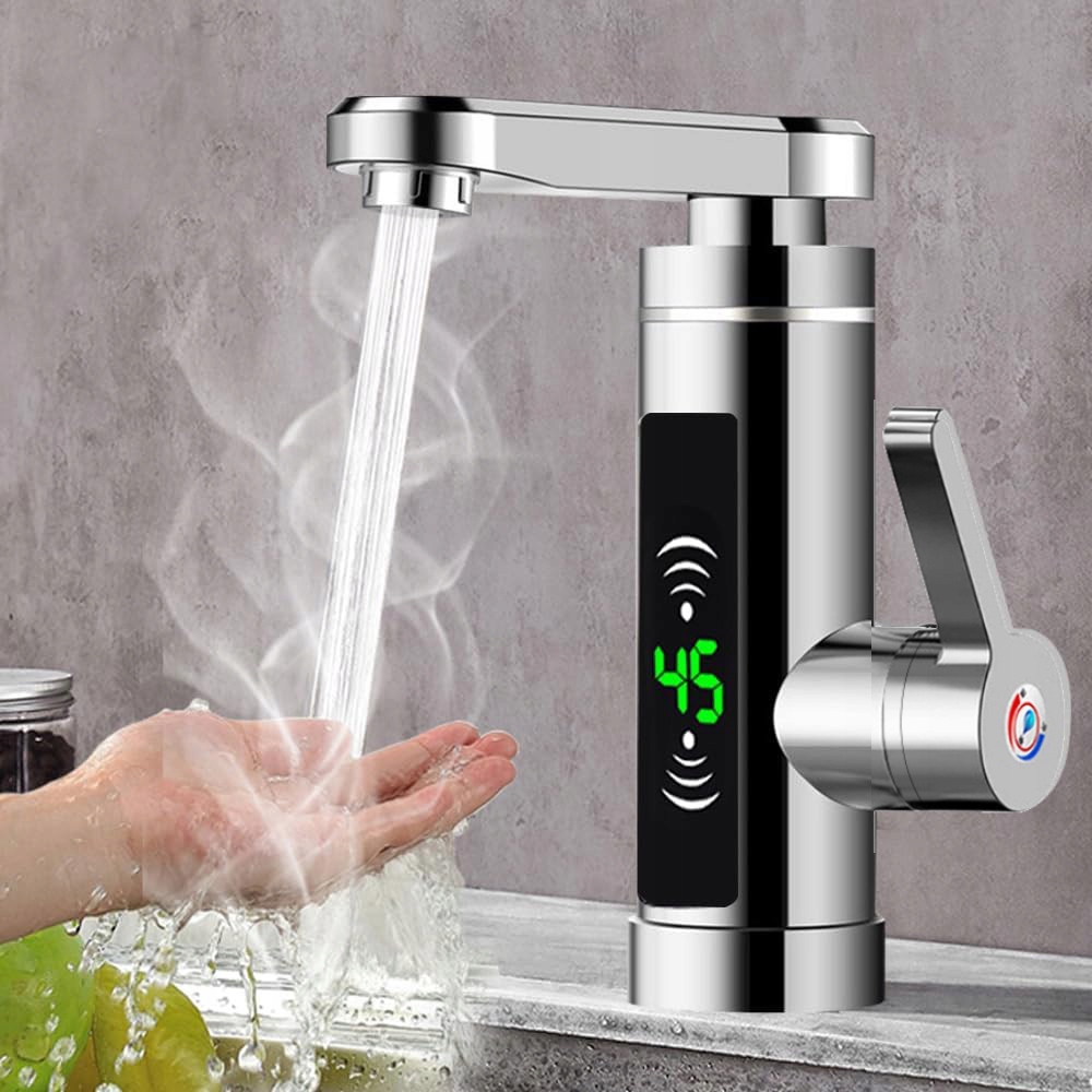 Kohoutek S Ohřívačem Vody 3000 W Elektrický Průtokový S LCD Displejem