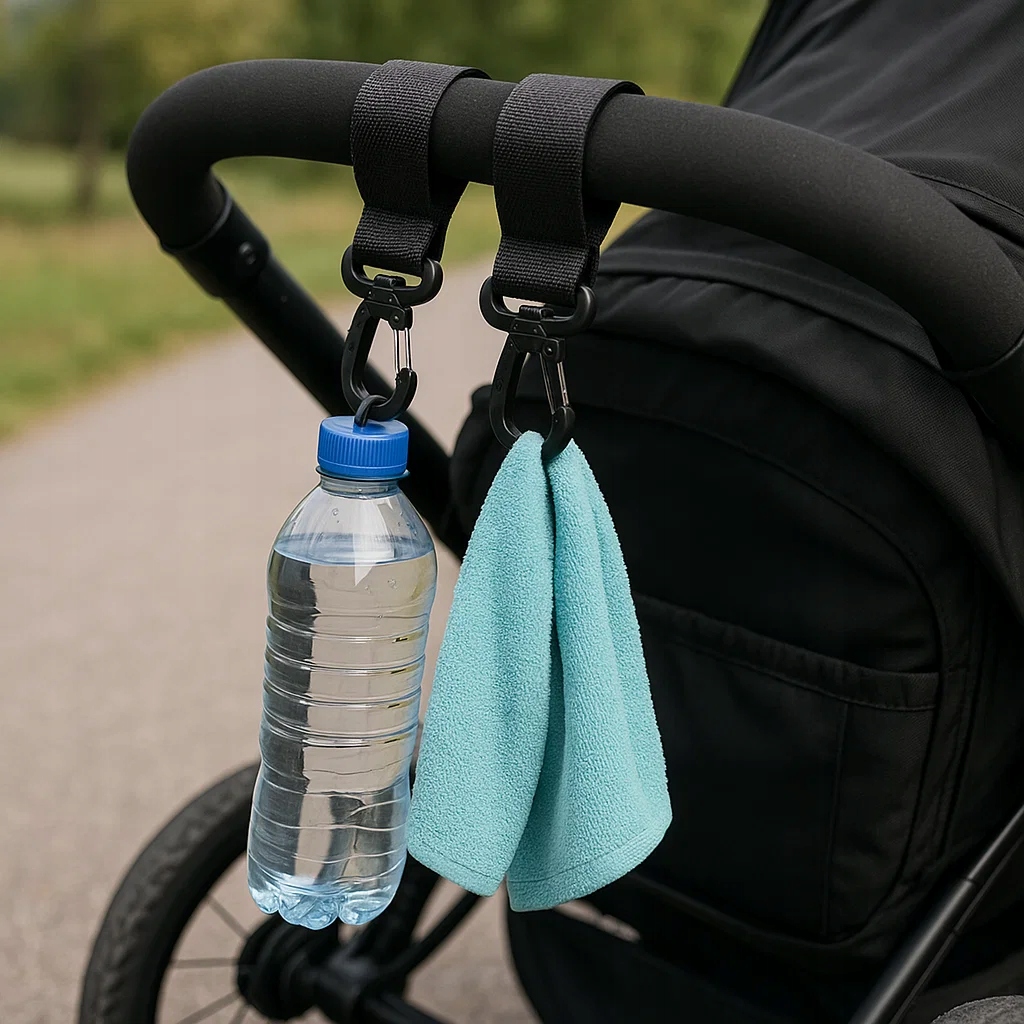 ZESTAW 2 HACZYKÓW DO WÓZKA UCHWYT NA RZEP ZACZEP Stan opakowania oryginalne