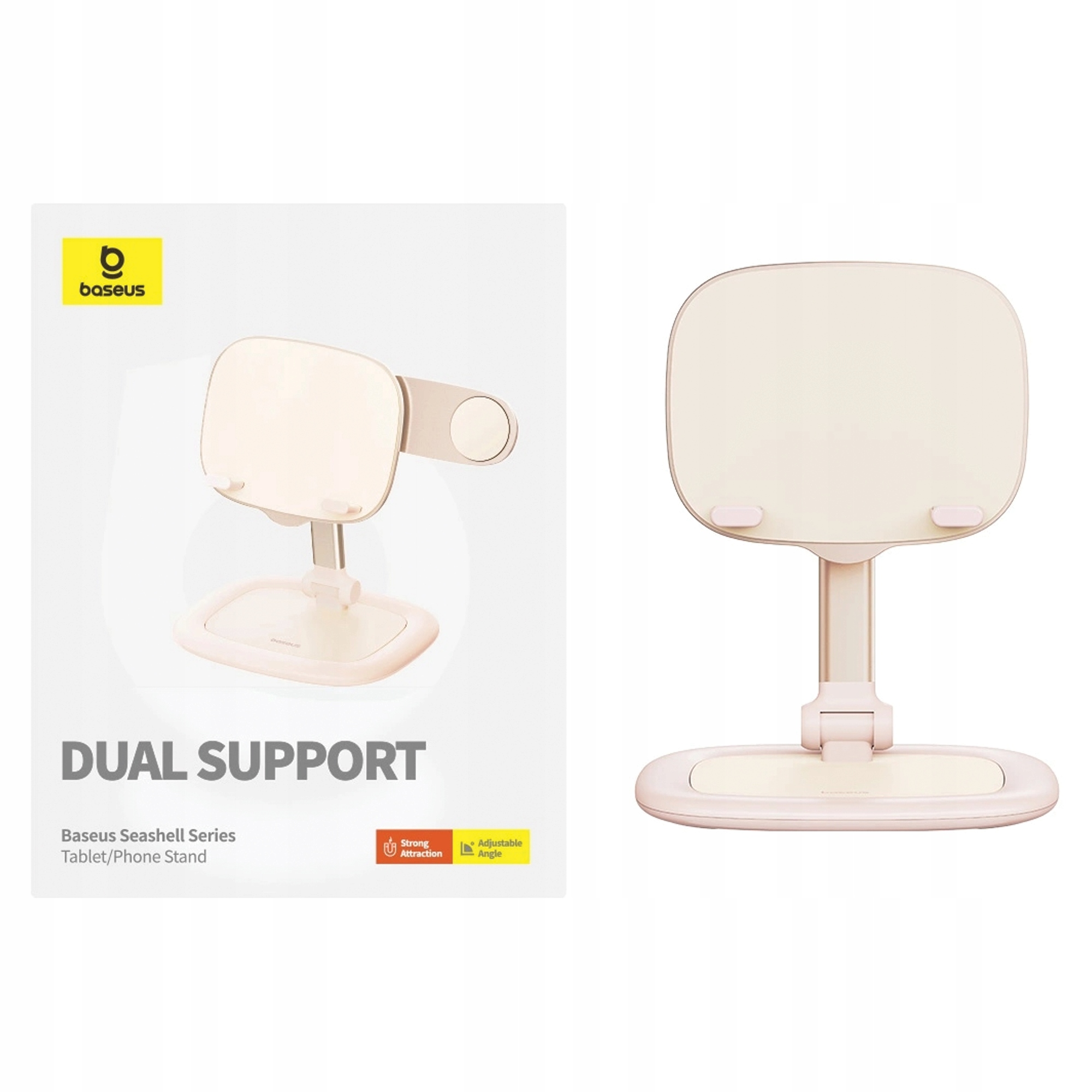 Stojak na tablet/telefon Baseus Seashell (różowy)