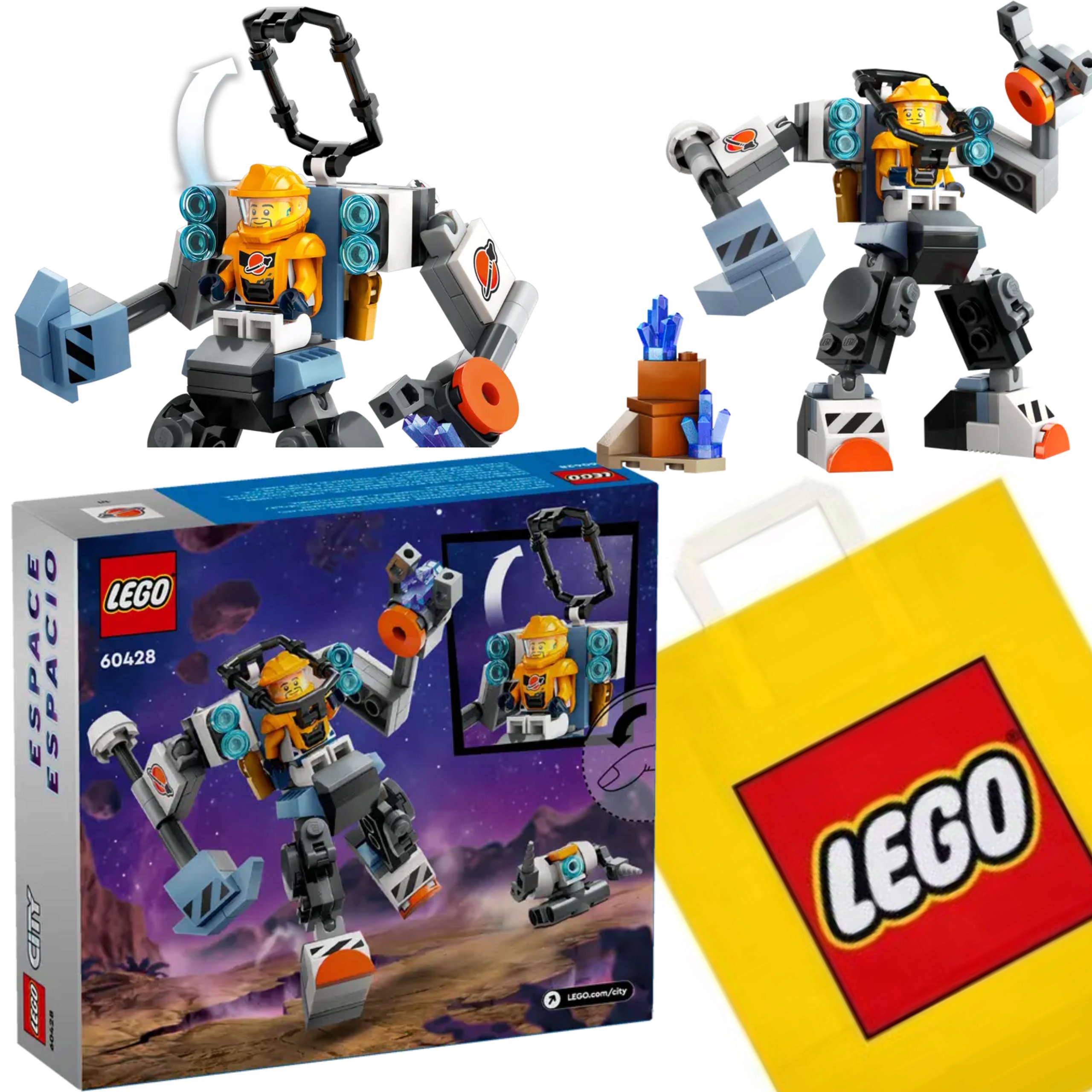 LEGO CITY 60428 KOSMICZNY MECH + GRATIS TORBA LEGO PREZENT WIELKANOCNY