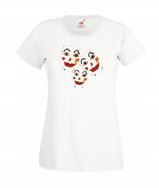 

M Koszulka Damska Maski Klauna Clown Joker Wzór