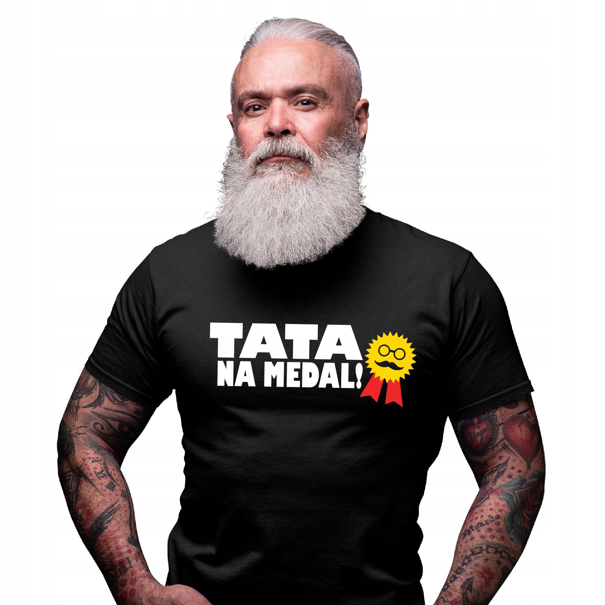 

Koszulka Bluzka Tshirt Tata Na Medal Dzień Ojca