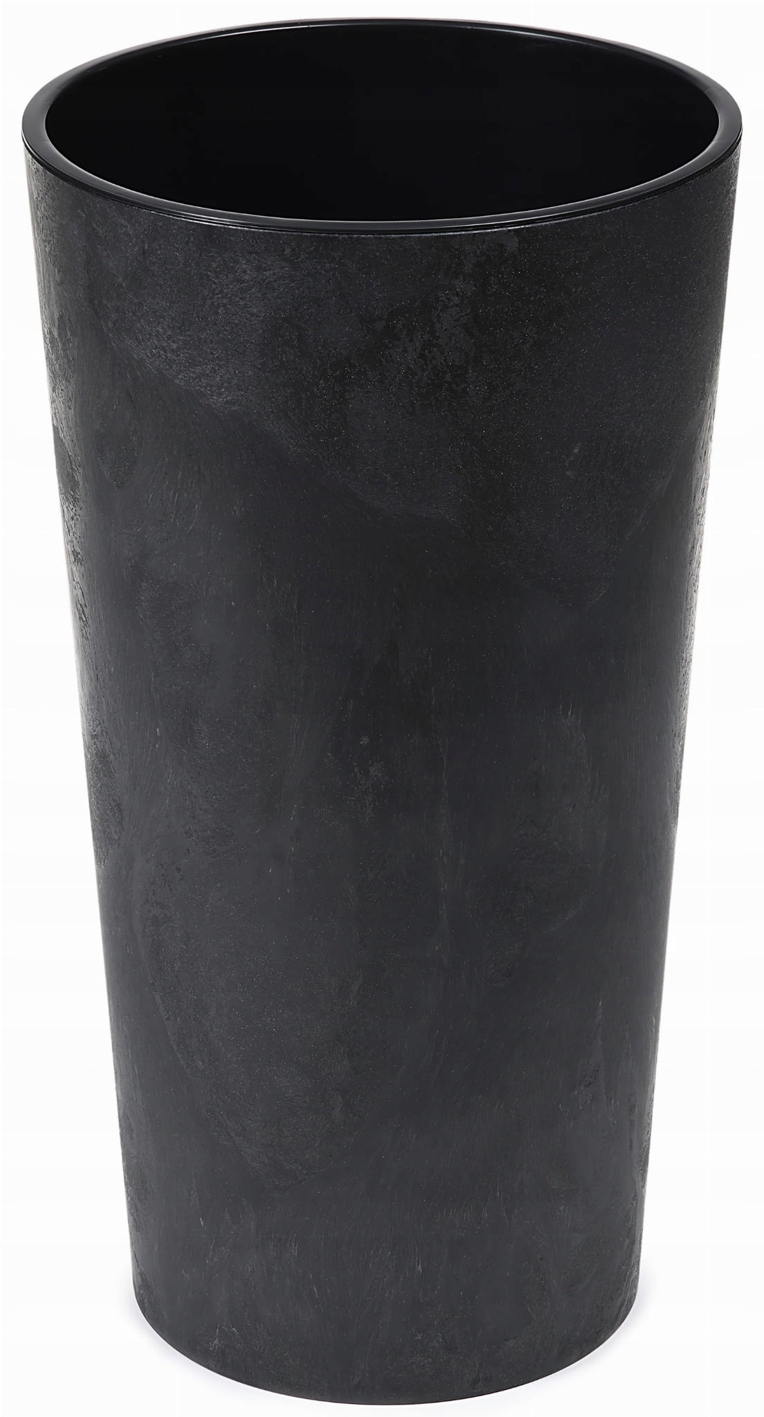 Doniczka Osłonka Lilia wys-75cm śred-40cm Efekt Betonu Czarny Lamela+ Wkład