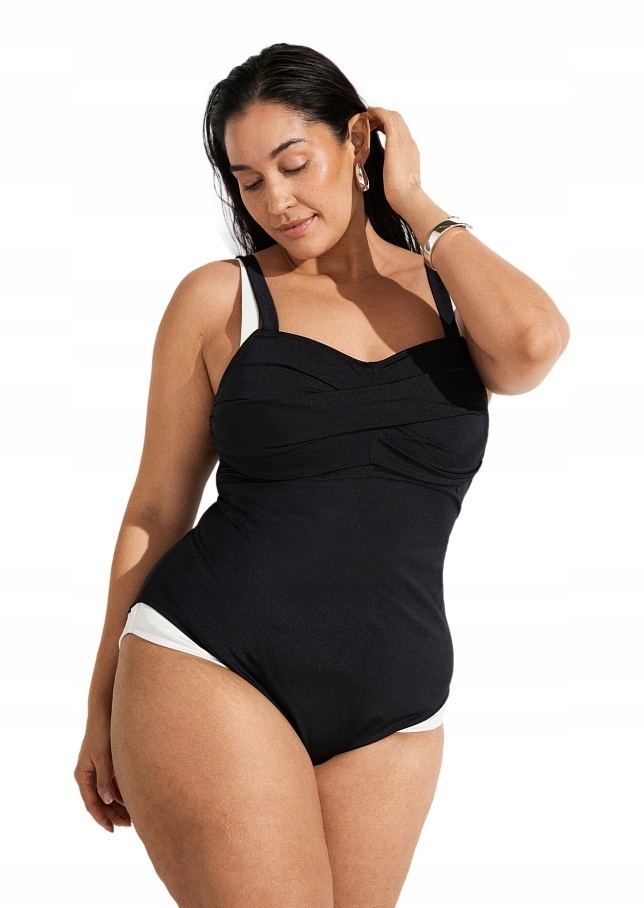 Zizzi Krásné Černé Plavky S Detaily 793A 50