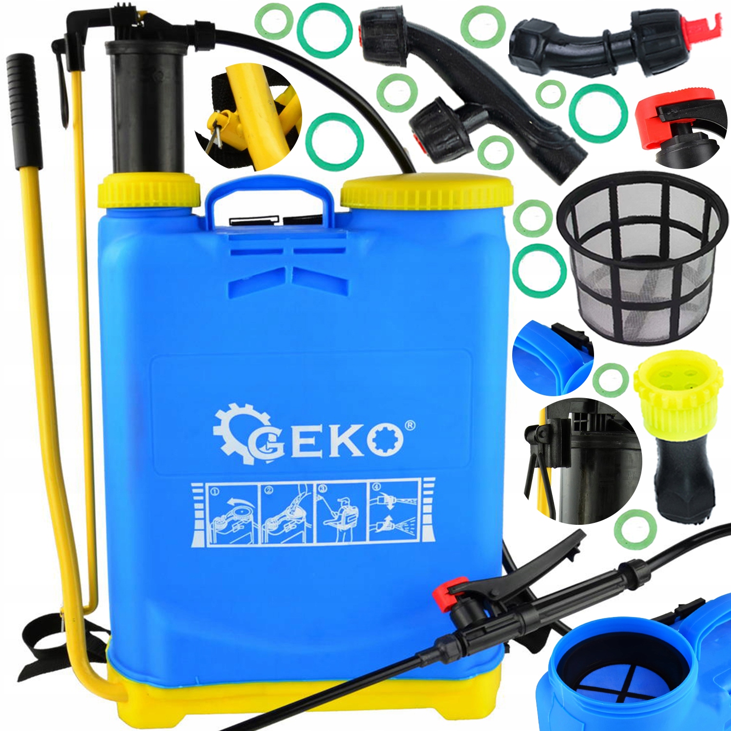 

Opryskiwacz Ciśnieniowy Plecakowy Ręczny 16L Lanca