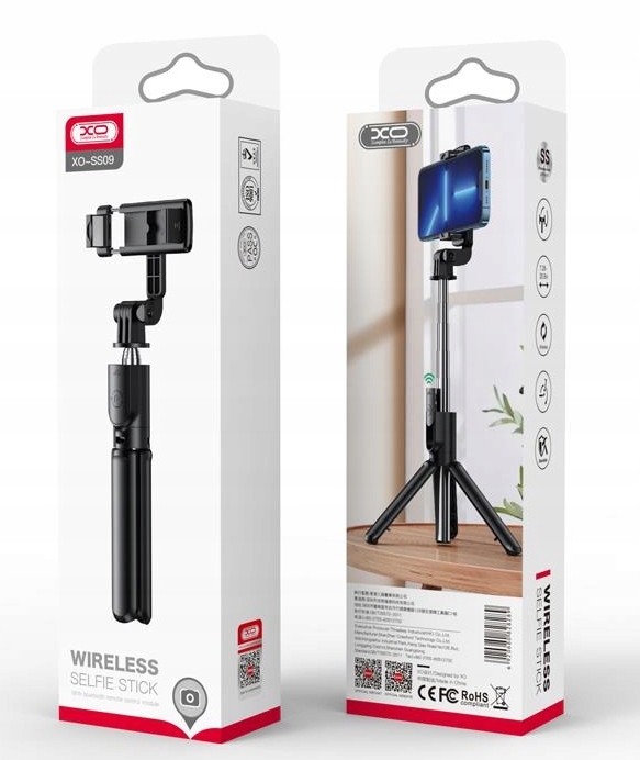 Selfie Stick Statyw Tripod Uchwyt Kijek z Pilotem Waga produktu z opakowaniem jednostkowym 0.3 kg