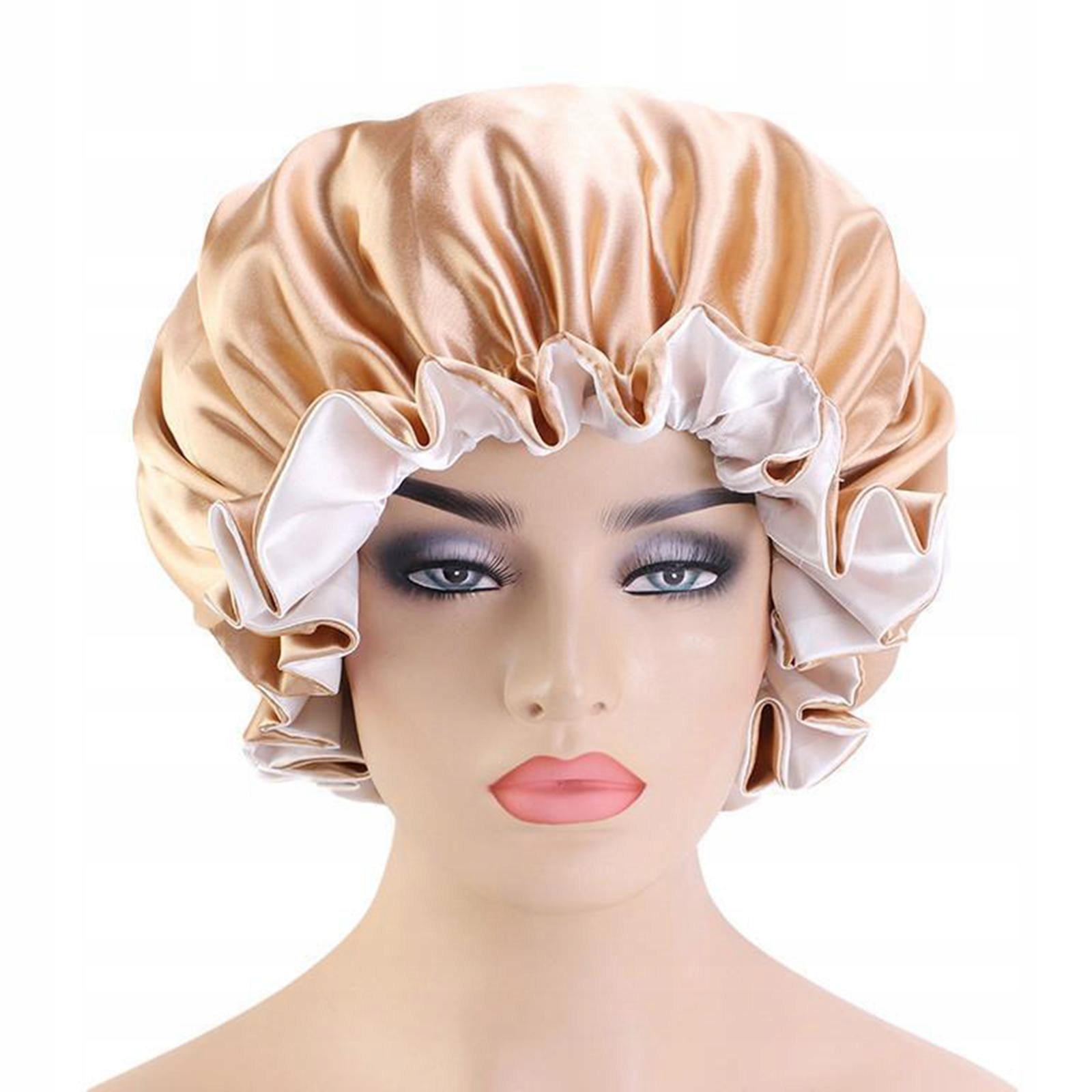 Satin Bonnet Sleep Bonnet Double Layer Sleeping Marka bez marki