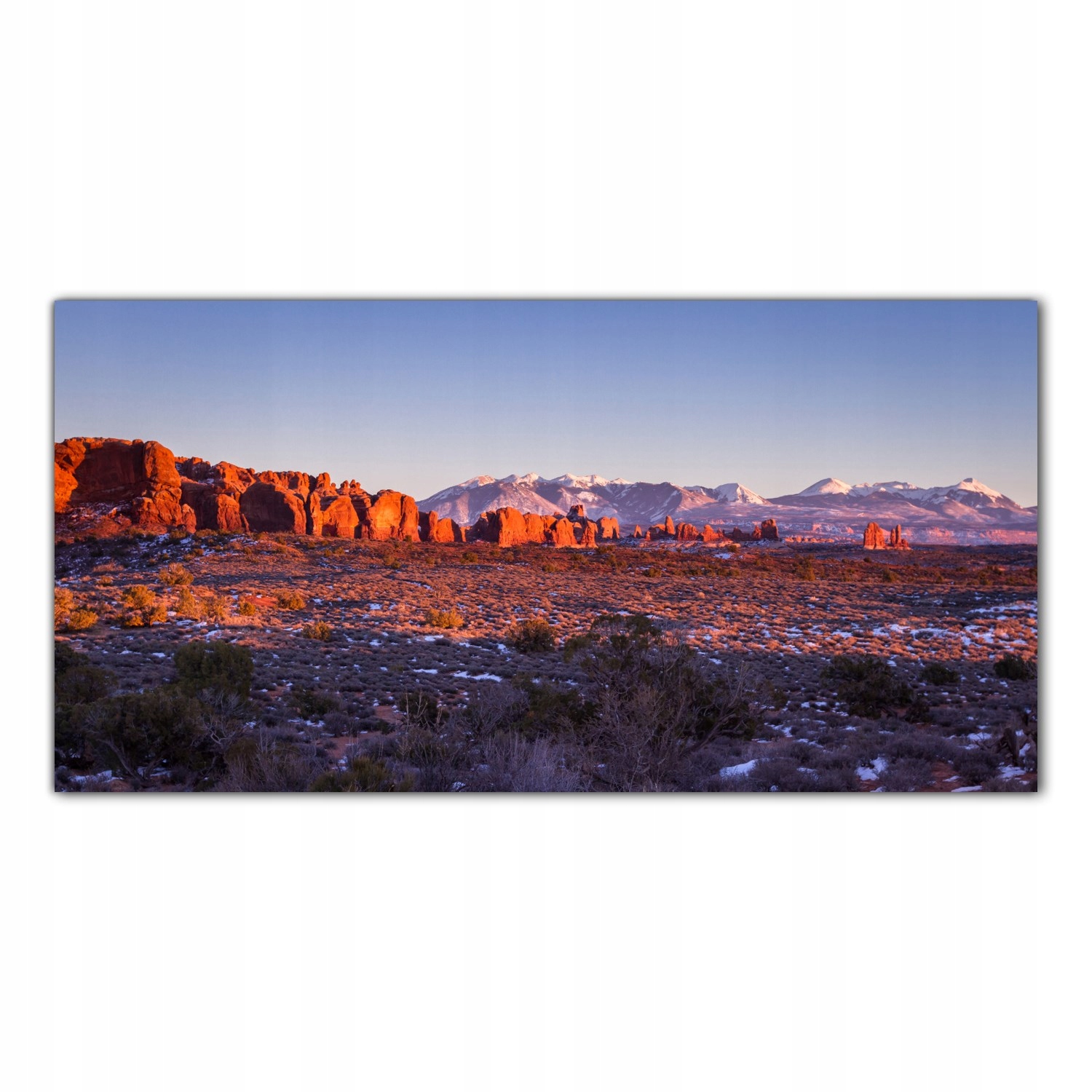 

Hartowany Obraz Szklany Park Zachód Słońca 120x60