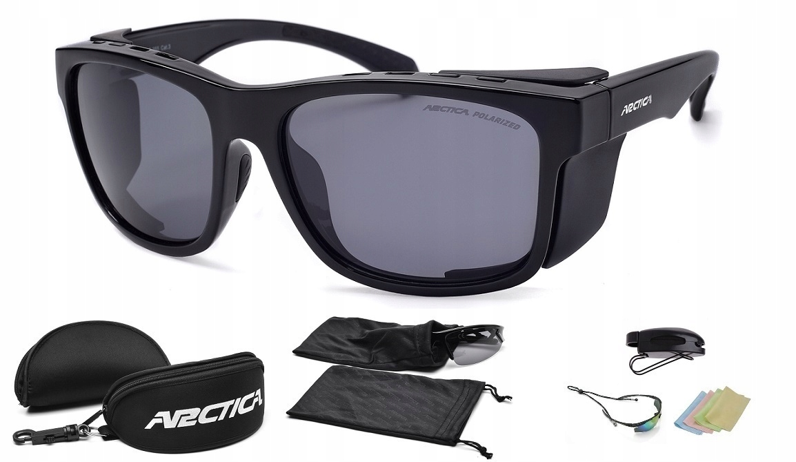 Brýle Arctica S-355 Polarizace Boční Kryty Gumové Nosníky Uv Filtry