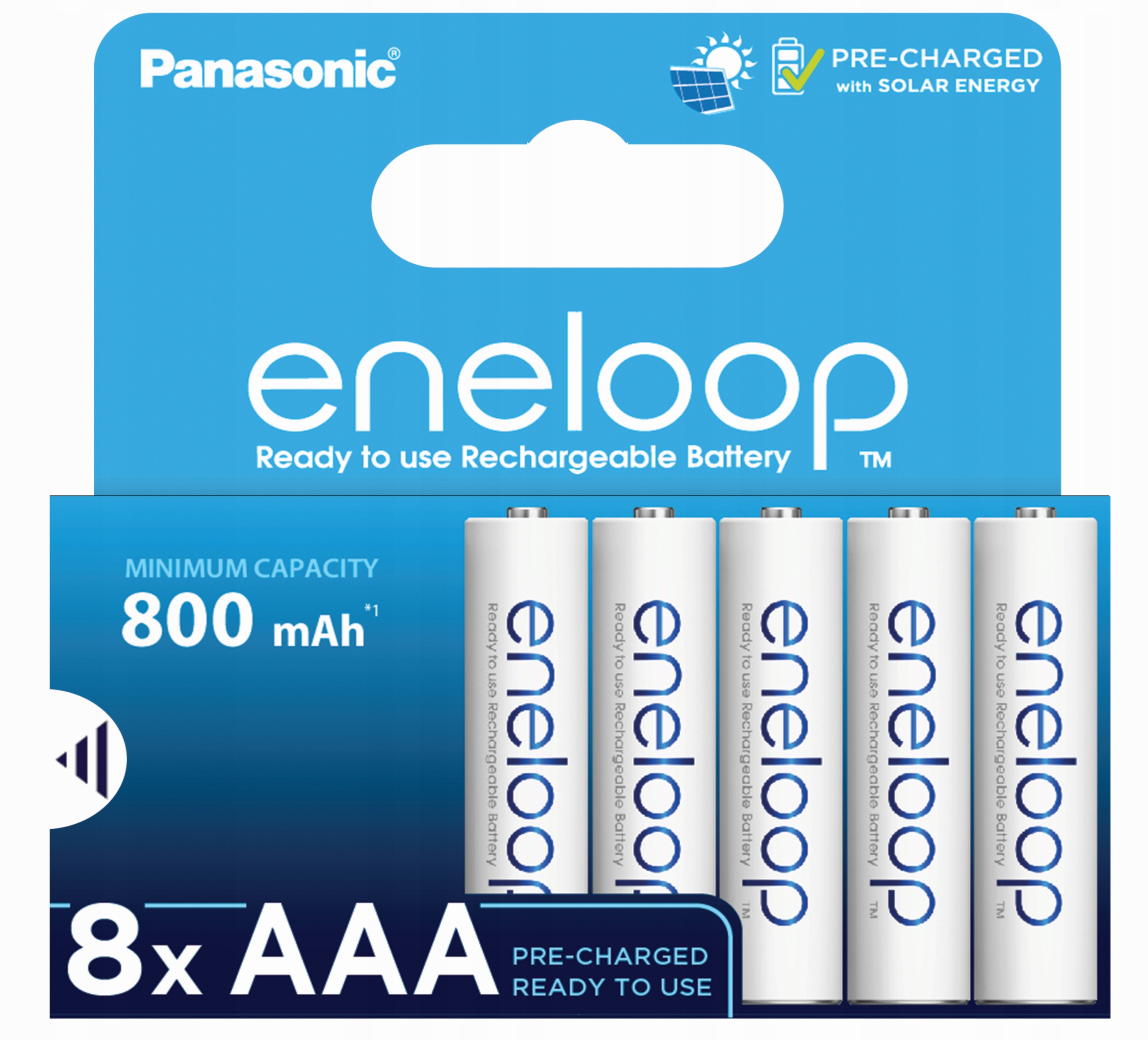8x Akumulatorki Baterie ENELOOP R03/AAA 800mAh Ekologiczne Opakowanie EAN (GTIN) 5410853064329