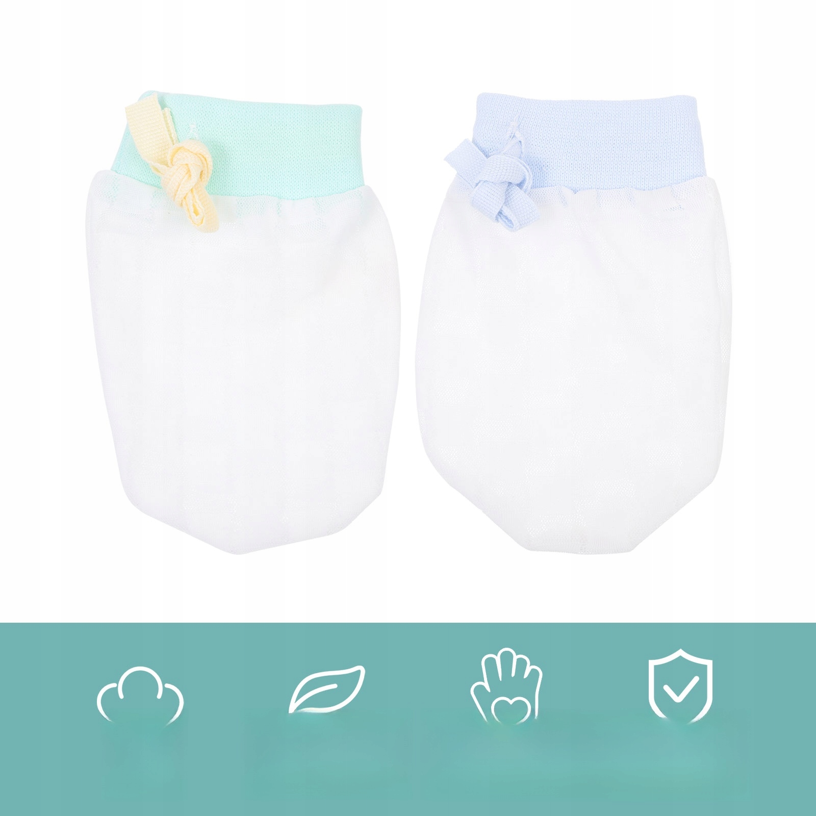 RĘKAWICE ANT-SCRATCH DLA DZIECI 2 PARY Marka bez marki