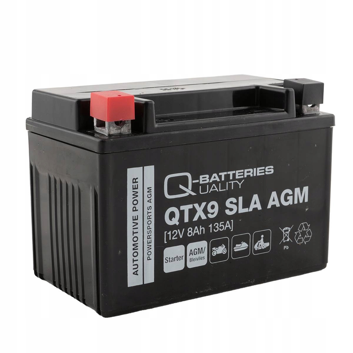 Akumulator Agm Vrla Q-batteries Motorrad QTX9 Sla YTX9-BS GTX9-BS CTX9-BS