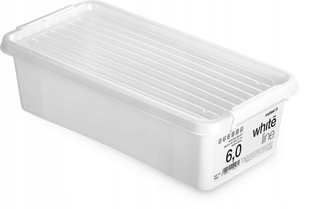 

Pudło pojemnik plastikowy organizer pokrywa 6l