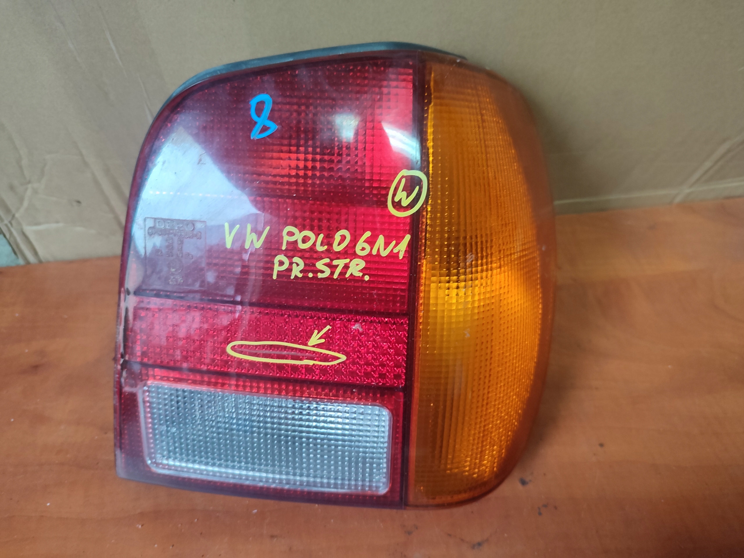 light right rear part Volkswagen polo III