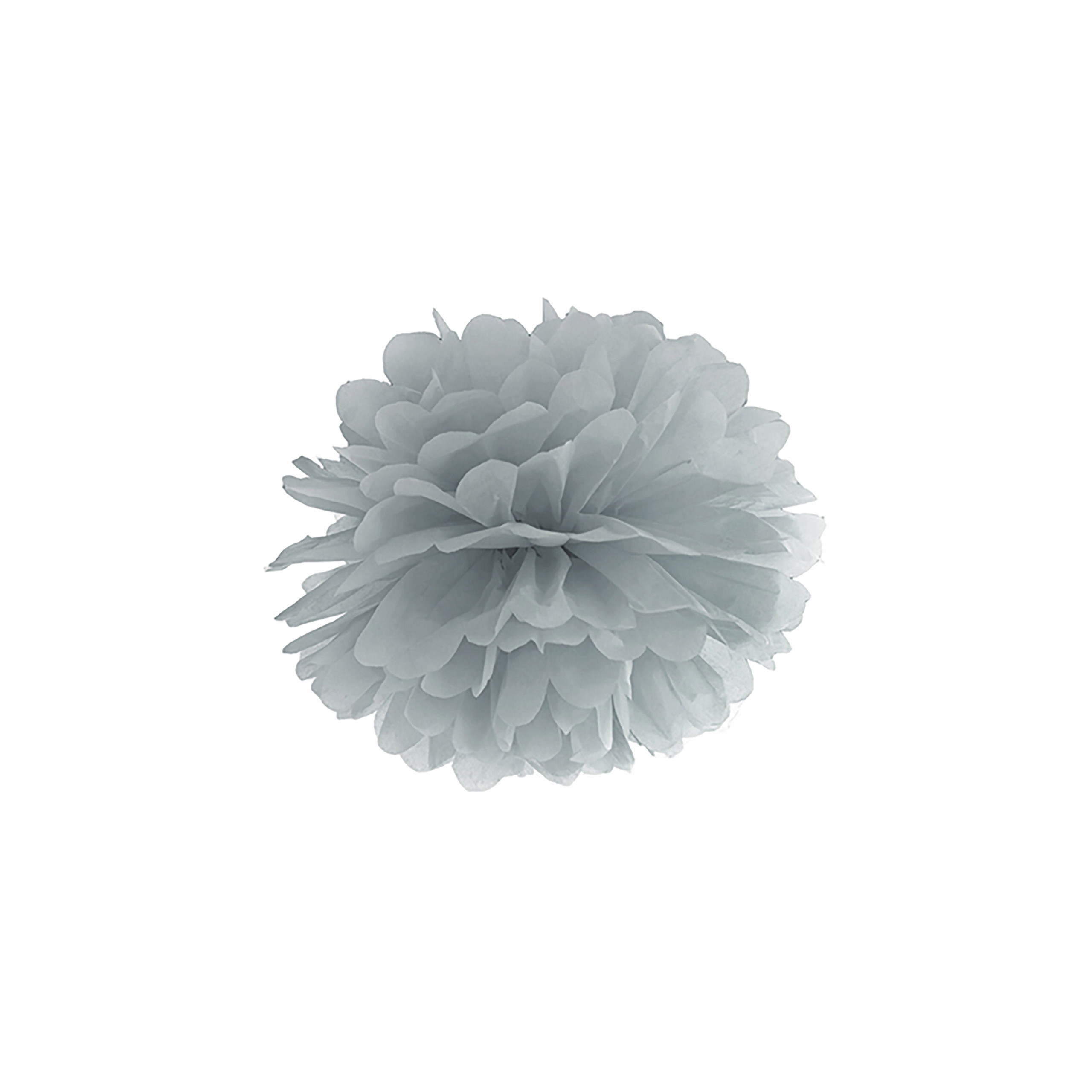 

Pompon bibułowy Szary 25 cm kwiatowa dekoracja