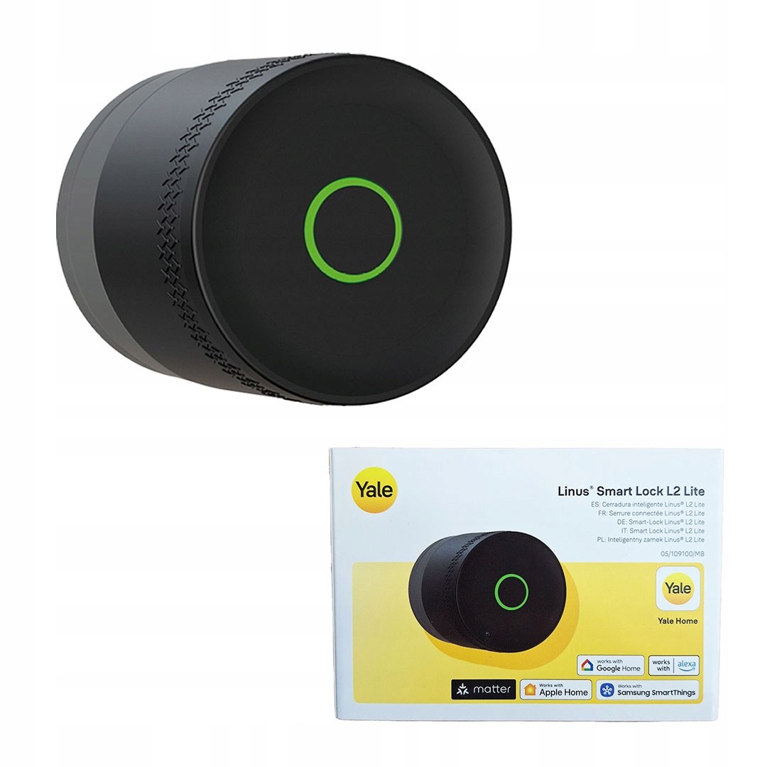 Elektronický inteligentný zámok Yale Linus Smart Lock L2 Lite čierny mat