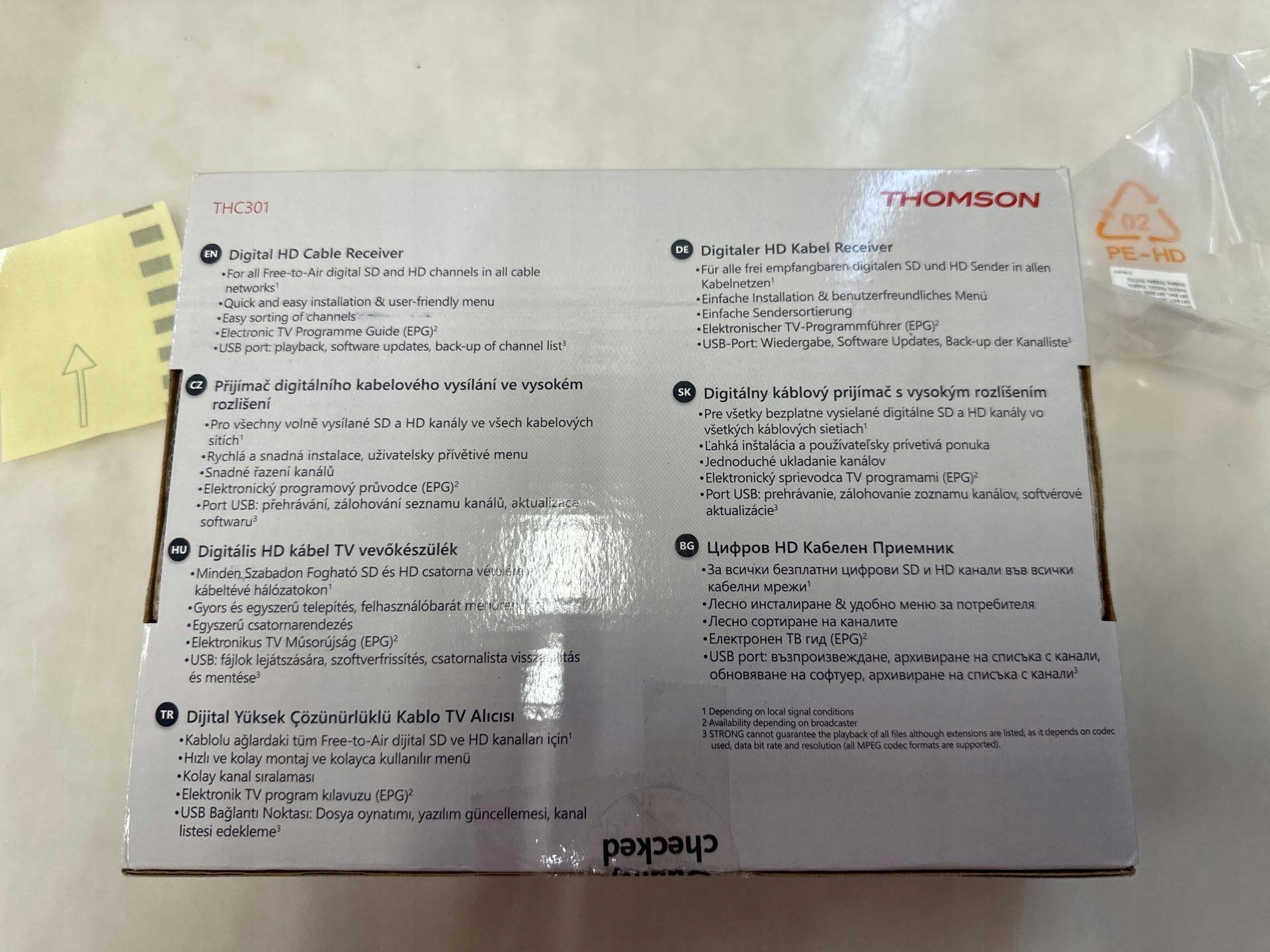 TUNER DVB-S THOMSON THC301 H.265 HEVC Kod producenta THC301