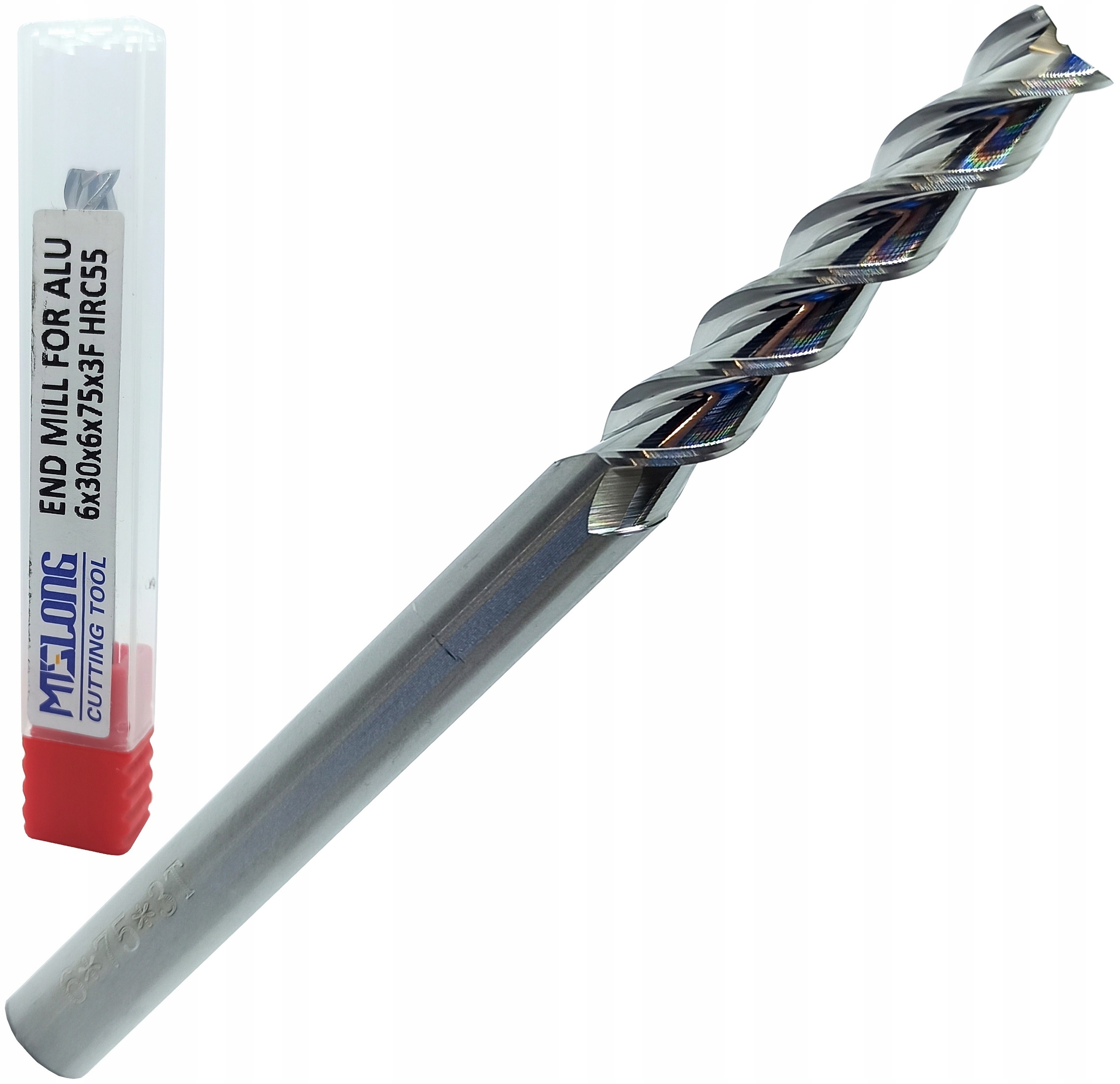 FREZ WĘGLIKOWY VHM fi 6mm 75L DŁUGI MTS 55HRC ALUMINIUM 3Z