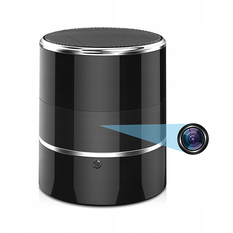 Głośnik Bluetooth Ukryta Mini Kamera Obrotowa Na Baterie WiFi