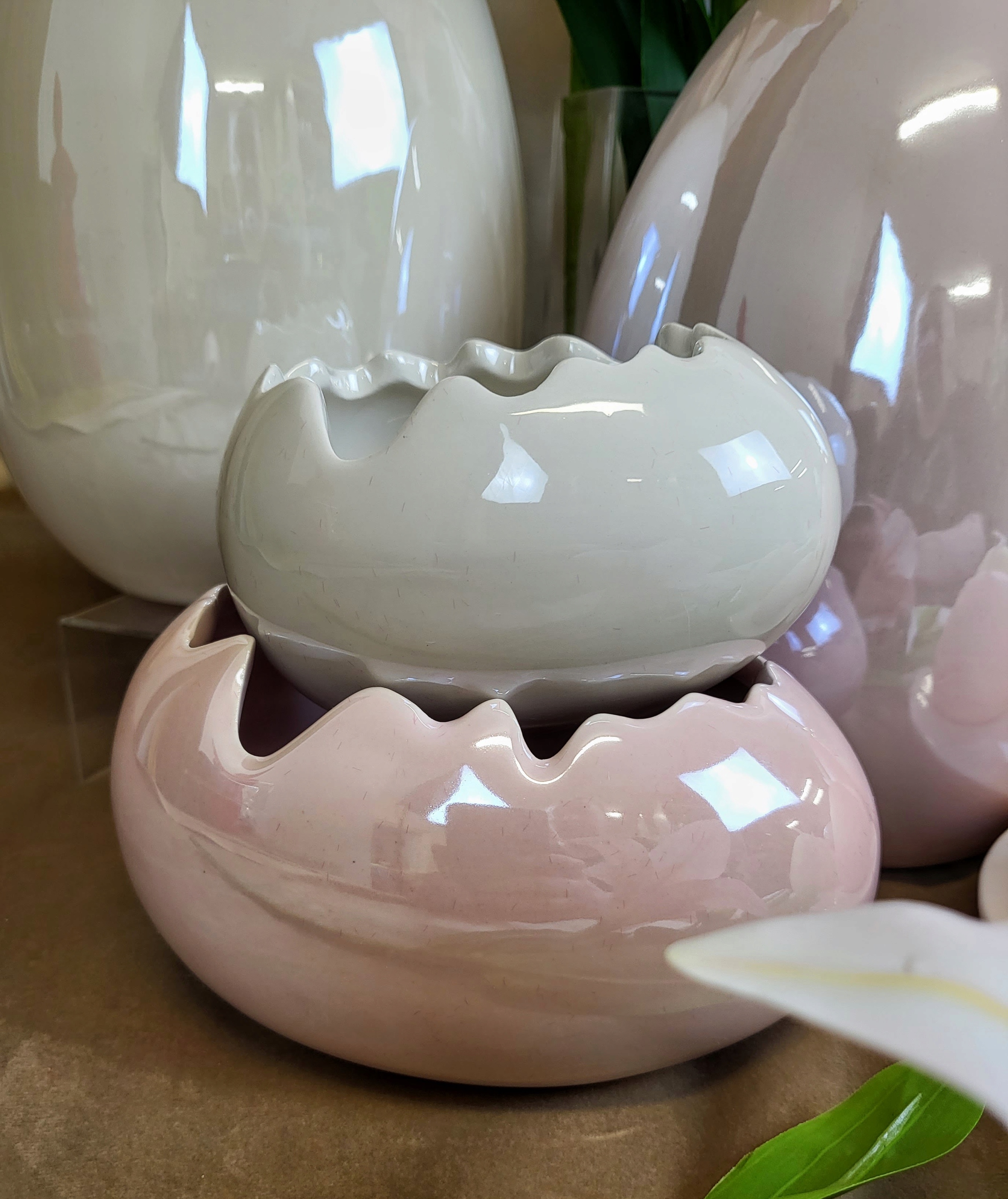 SKORUPKA PERŁOWA MAŁA OSŁONKA DONICZKA MISKA Marka bez marki