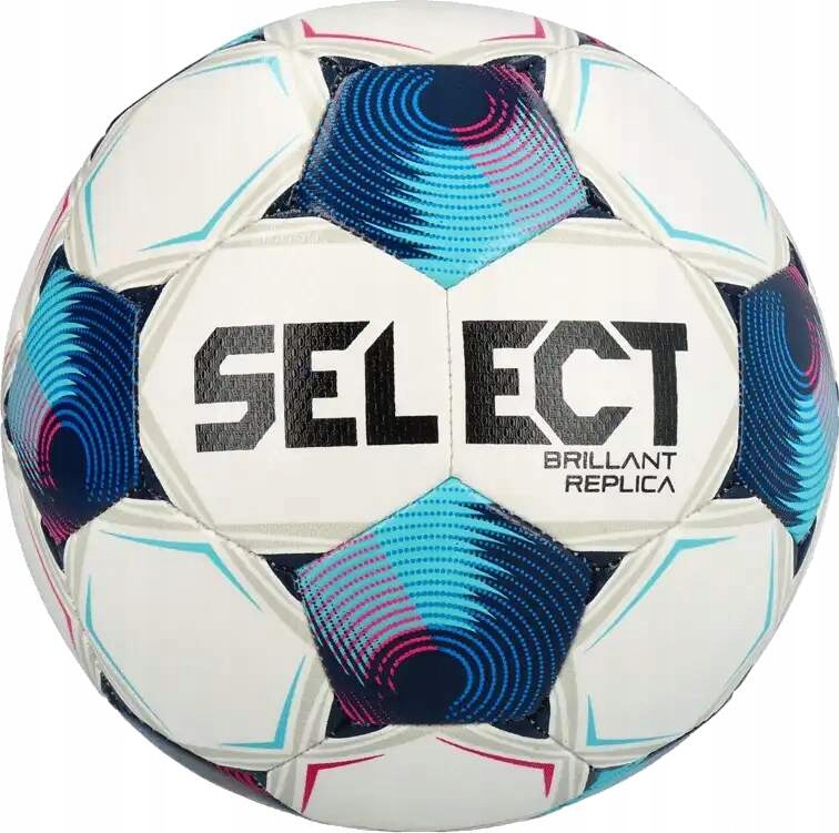 Fotbalový míč Select Brillant Replica v25 velikost 4 bílo-modrý
